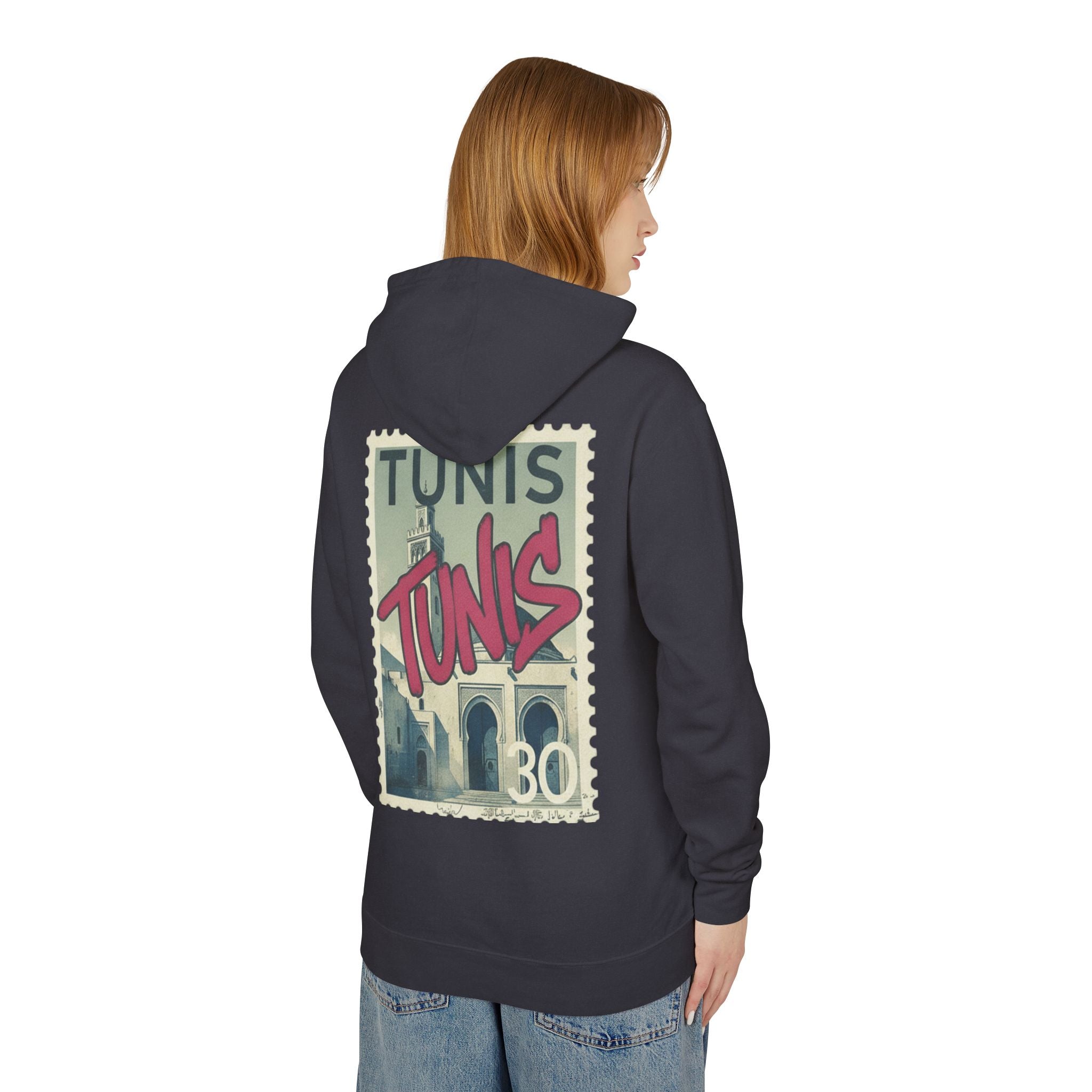 Tunis Vintage Stamp Hooded Sweatshirt