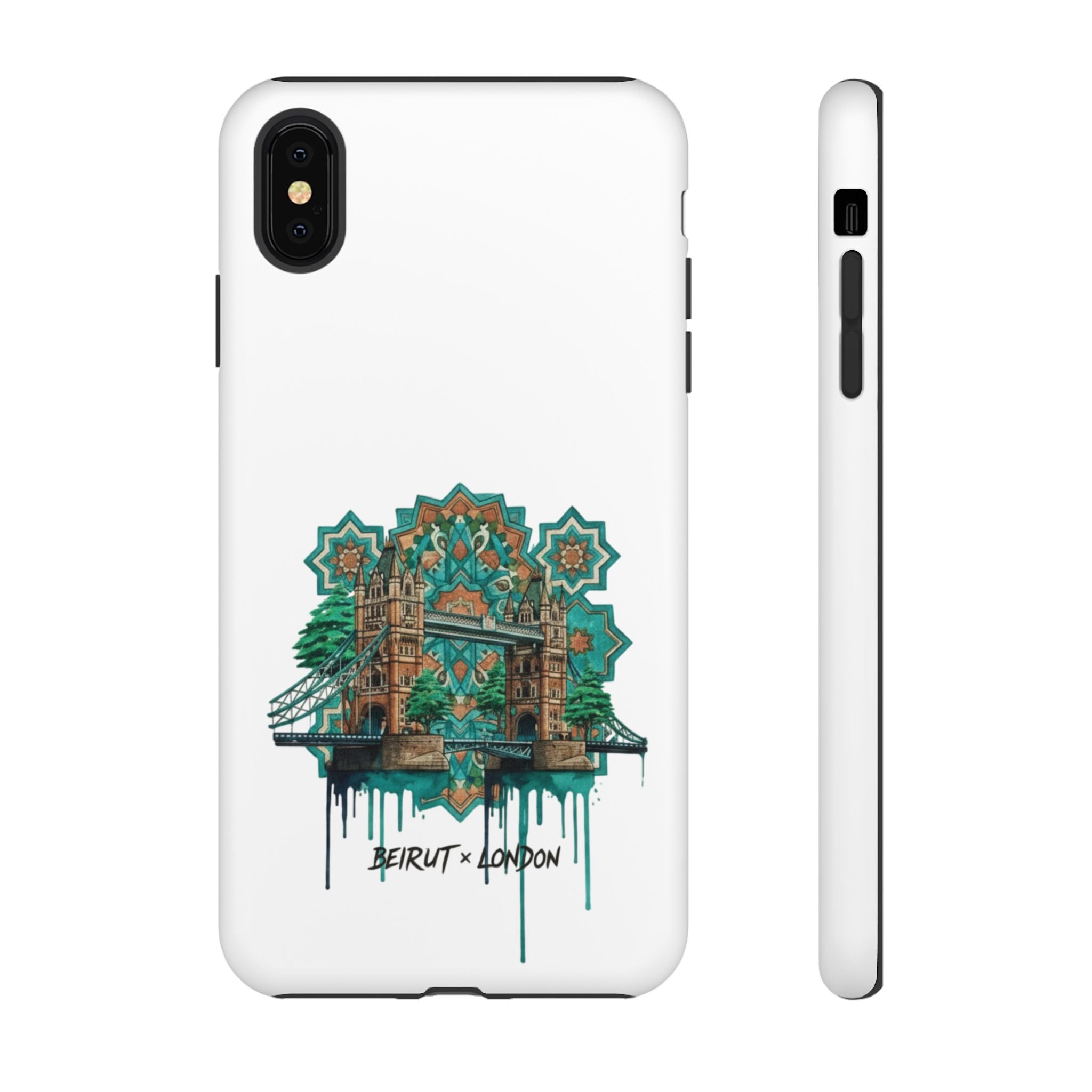 Beirut x London Ornate Phone Case — Turquoise Mosaic Gateway Design