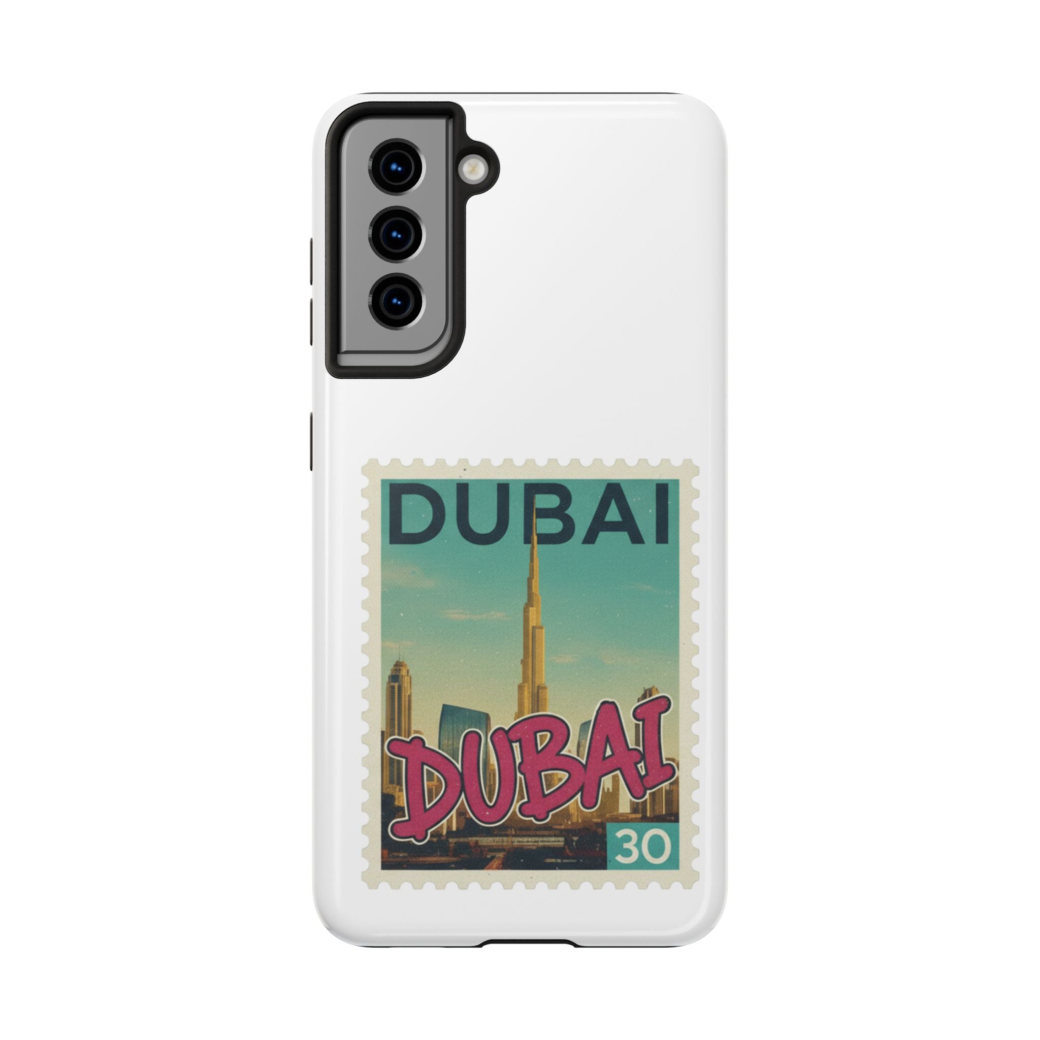 Dubai Postage Stamp Phone Case — Travel-Inspired Tough iPhone Case