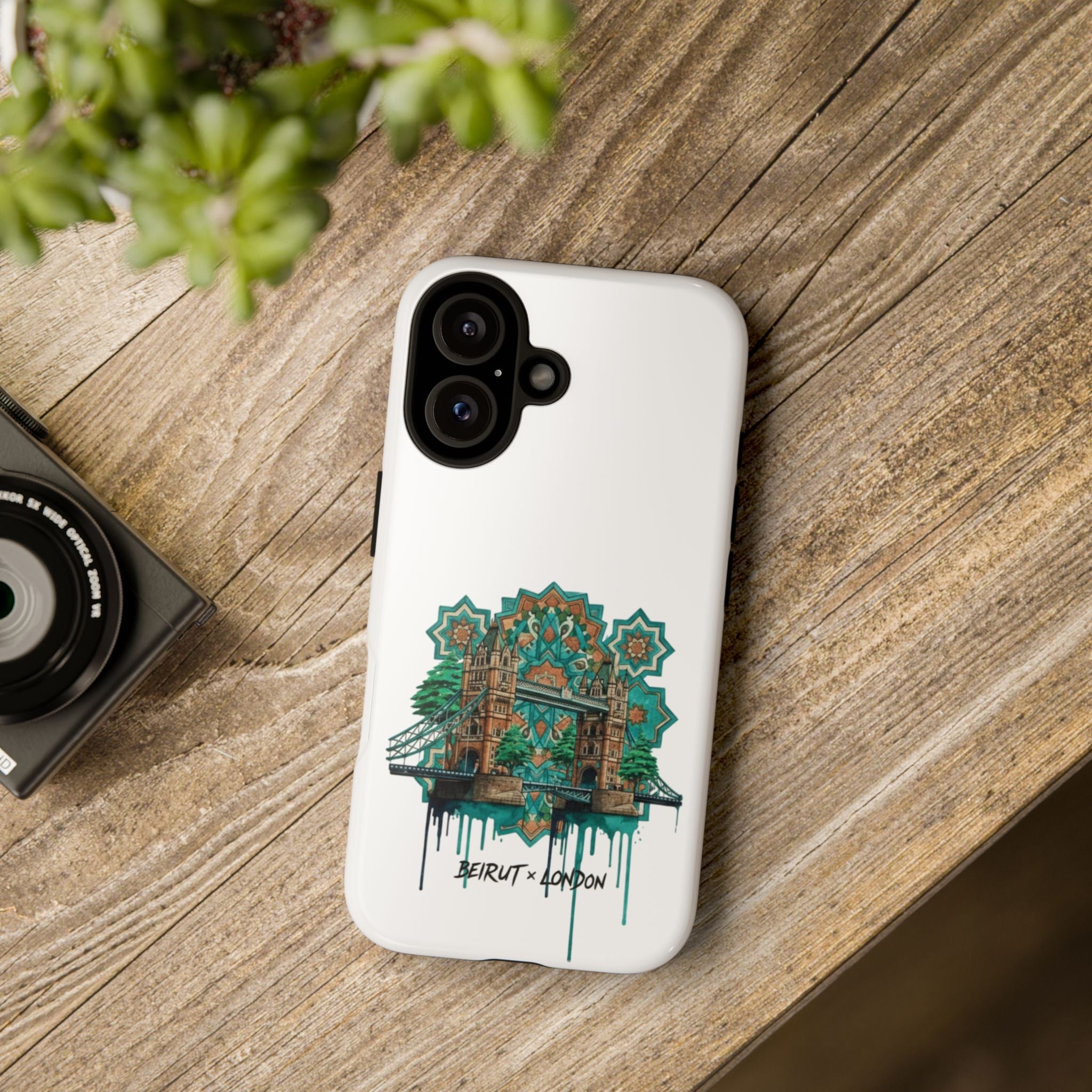 Beirut x London Ornate Phone Case — Turquoise Mosaic Gateway Design
