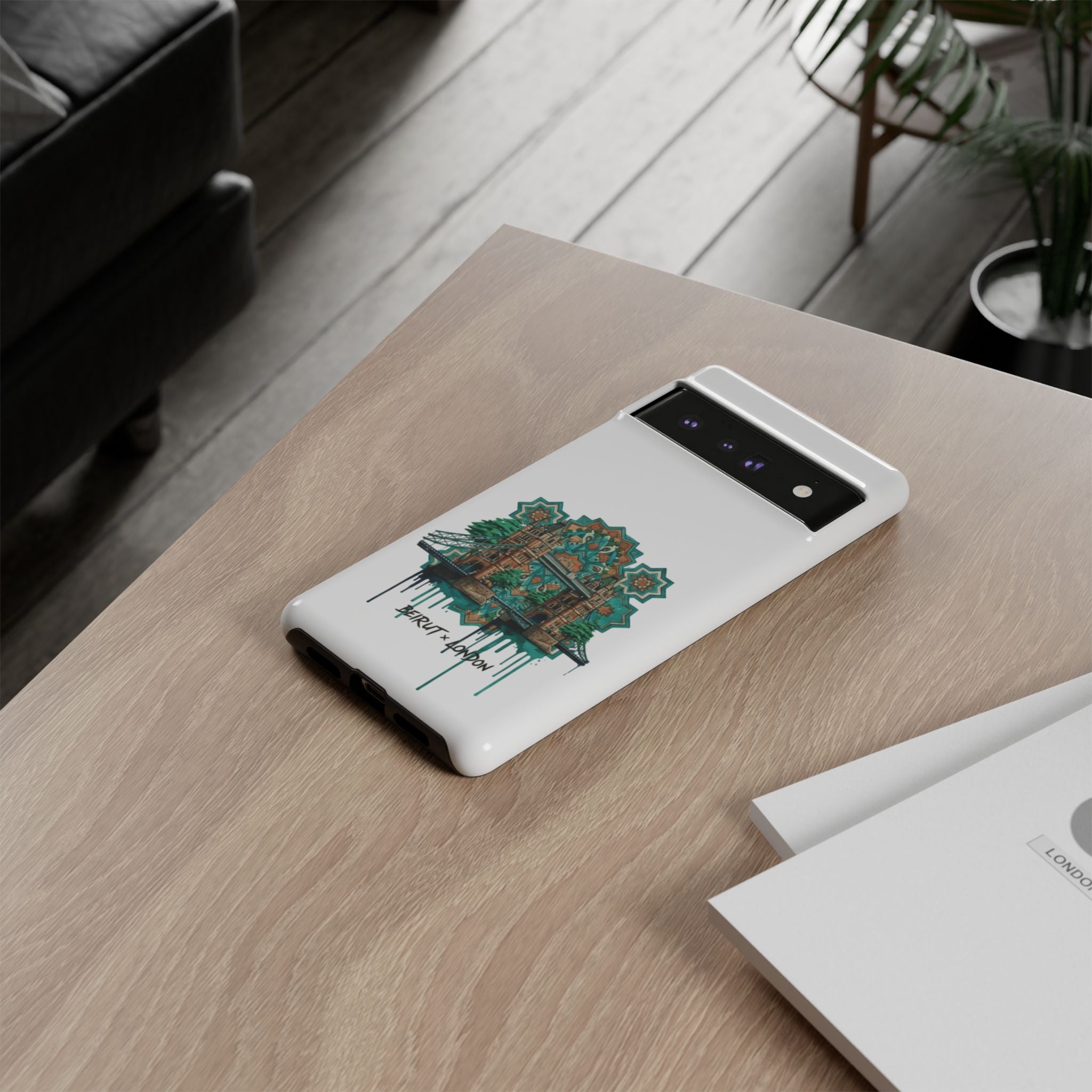 Beirut x London Ornate Phone Case — Turquoise Mosaic Gateway Design