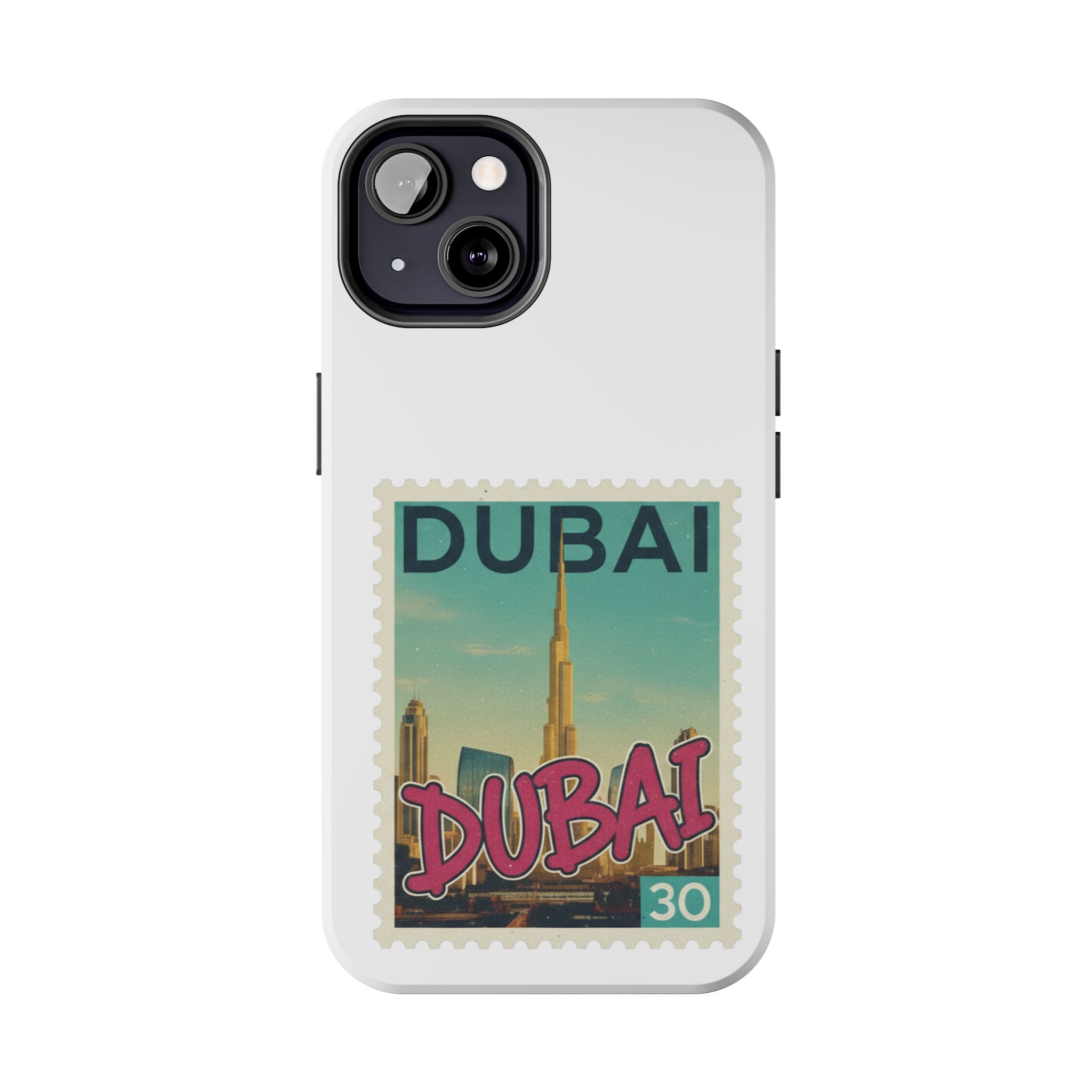 Dubai Postage Stamp Phone Case — Travel-Inspired Tough iPhone Case