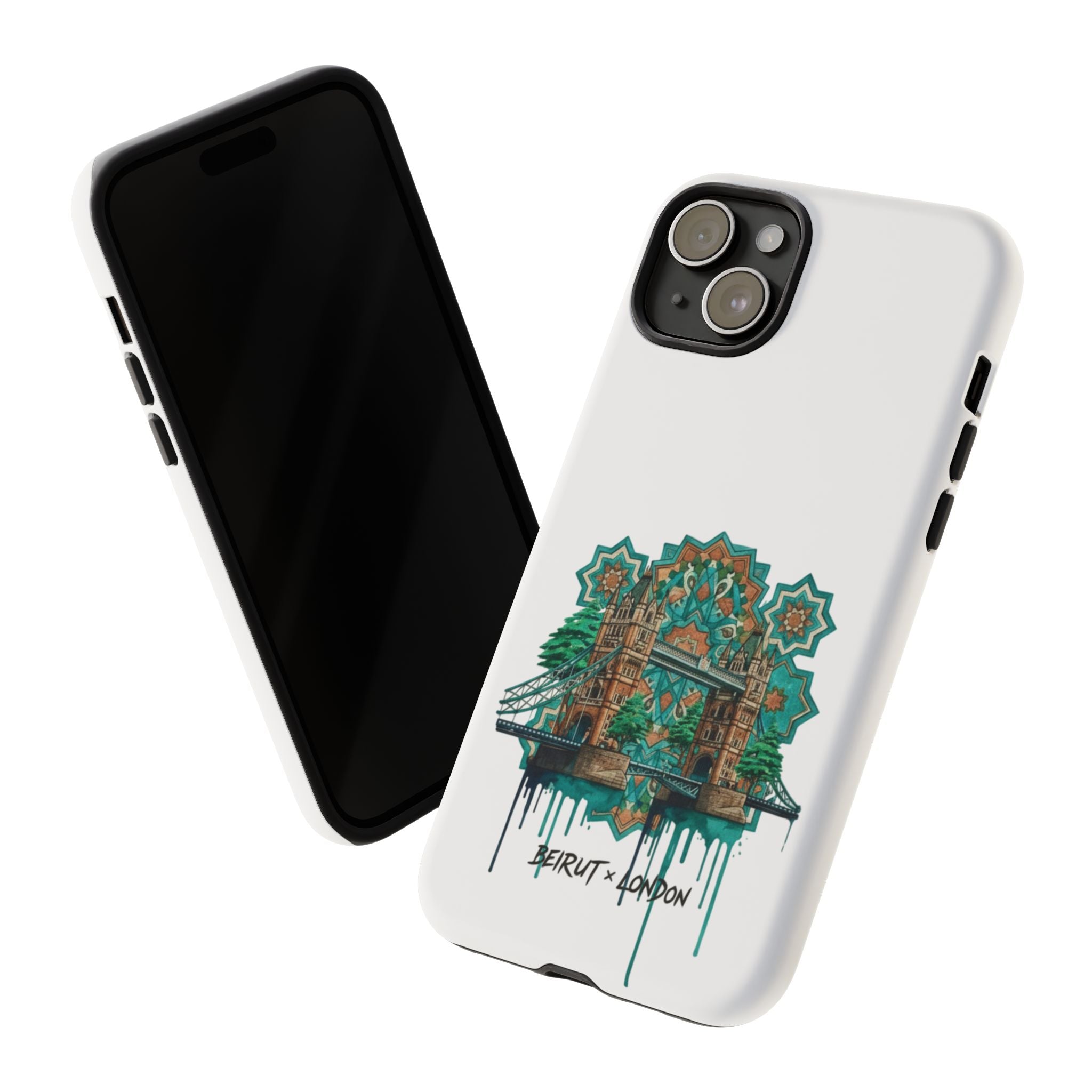 Beirut x London Ornate Phone Case — Turquoise Mosaic Gateway Design
