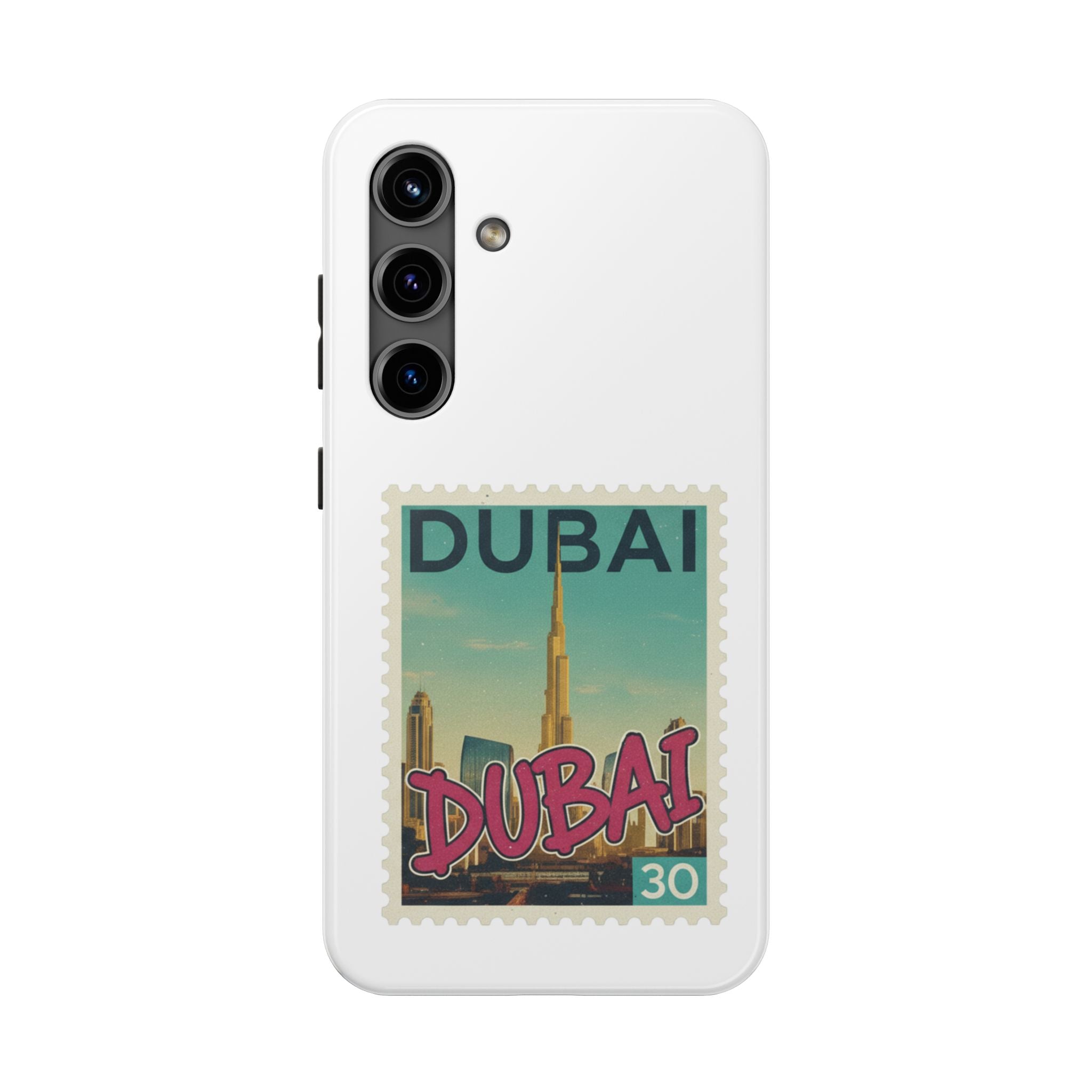 Dubai Postage Stamp Phone Case — Travel-Inspired Tough iPhone Case