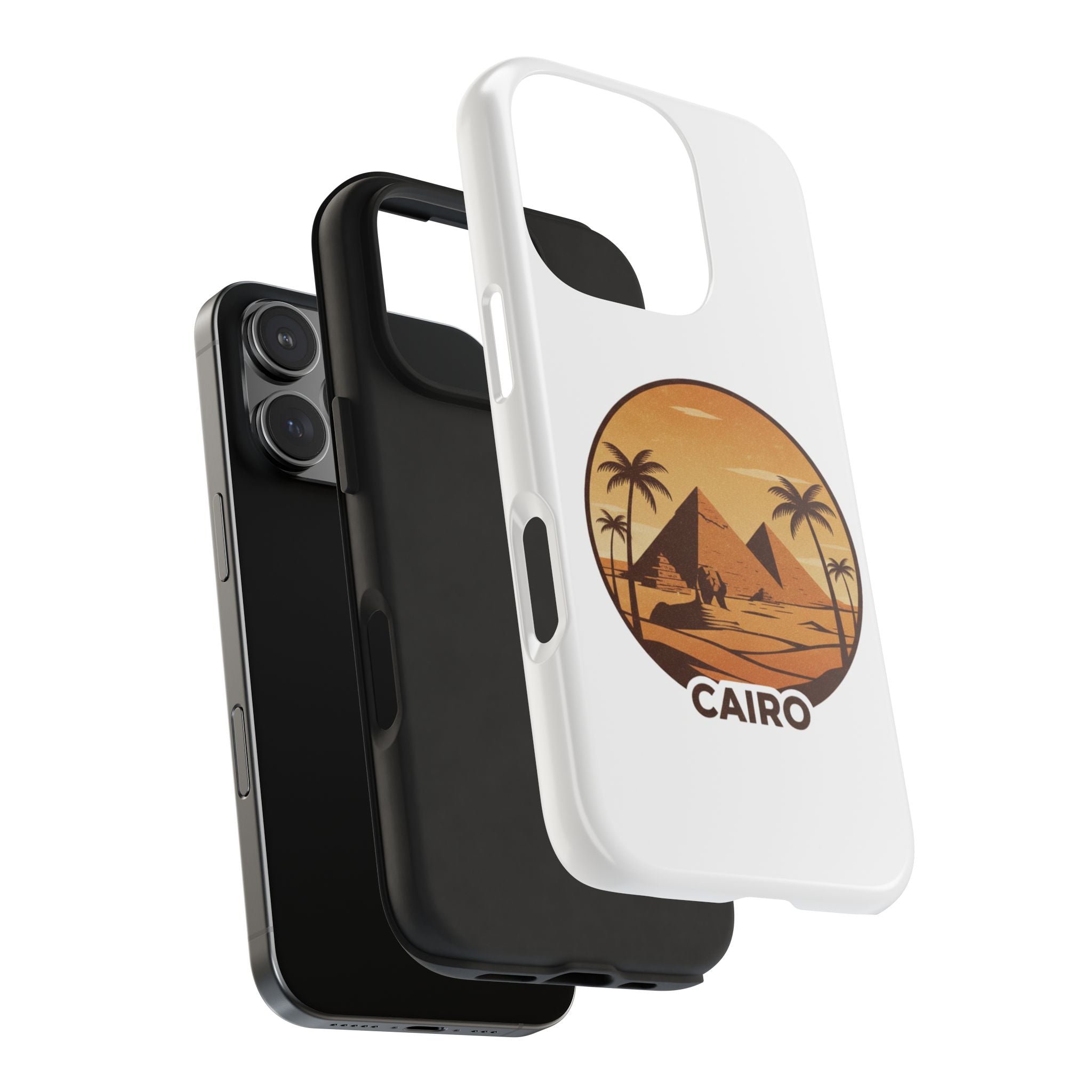 Cairo Pyramids Tough Phone Case — Vintage Egypt Travel iPhone/Android Protective Cover