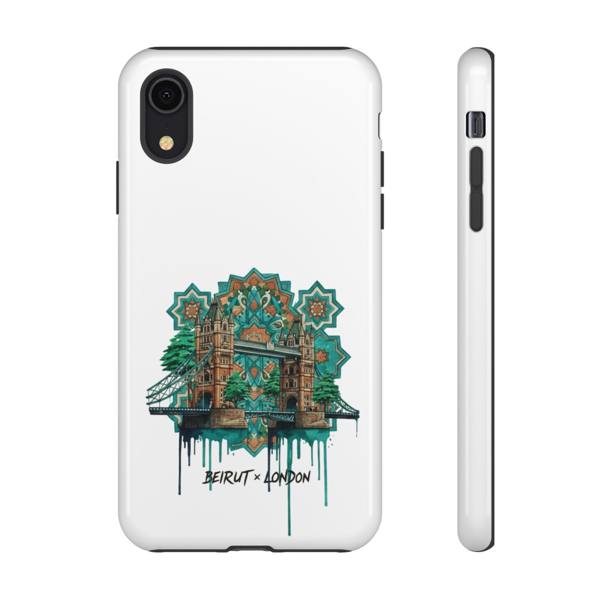 Beirut x London Ornate Phone Case — Turquoise Mosaic Gateway Design