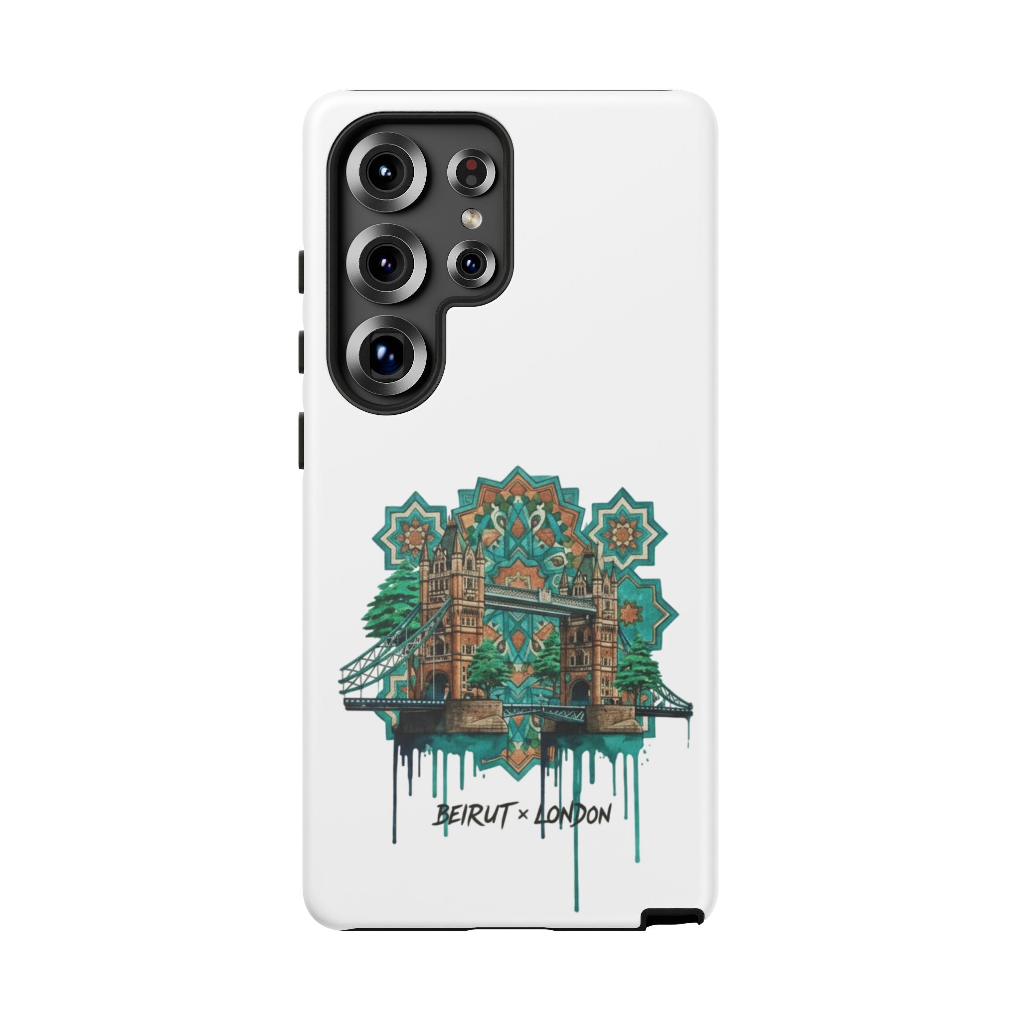 Beirut x London Ornate Phone Case — Turquoise Mosaic Gateway Design