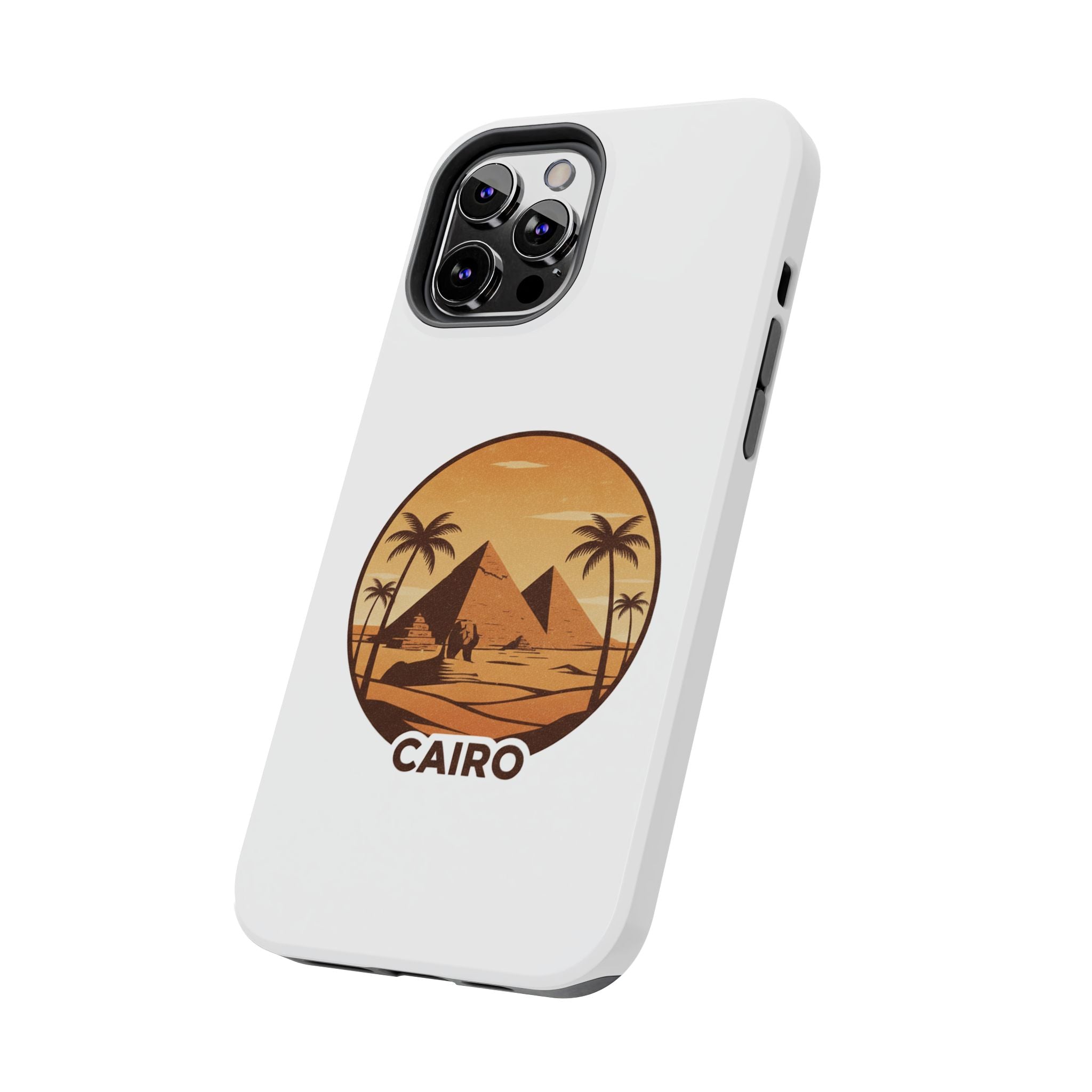 Cairo Pyramids Tough Phone Case — Vintage Egypt Travel iPhone/Android Protective Cover