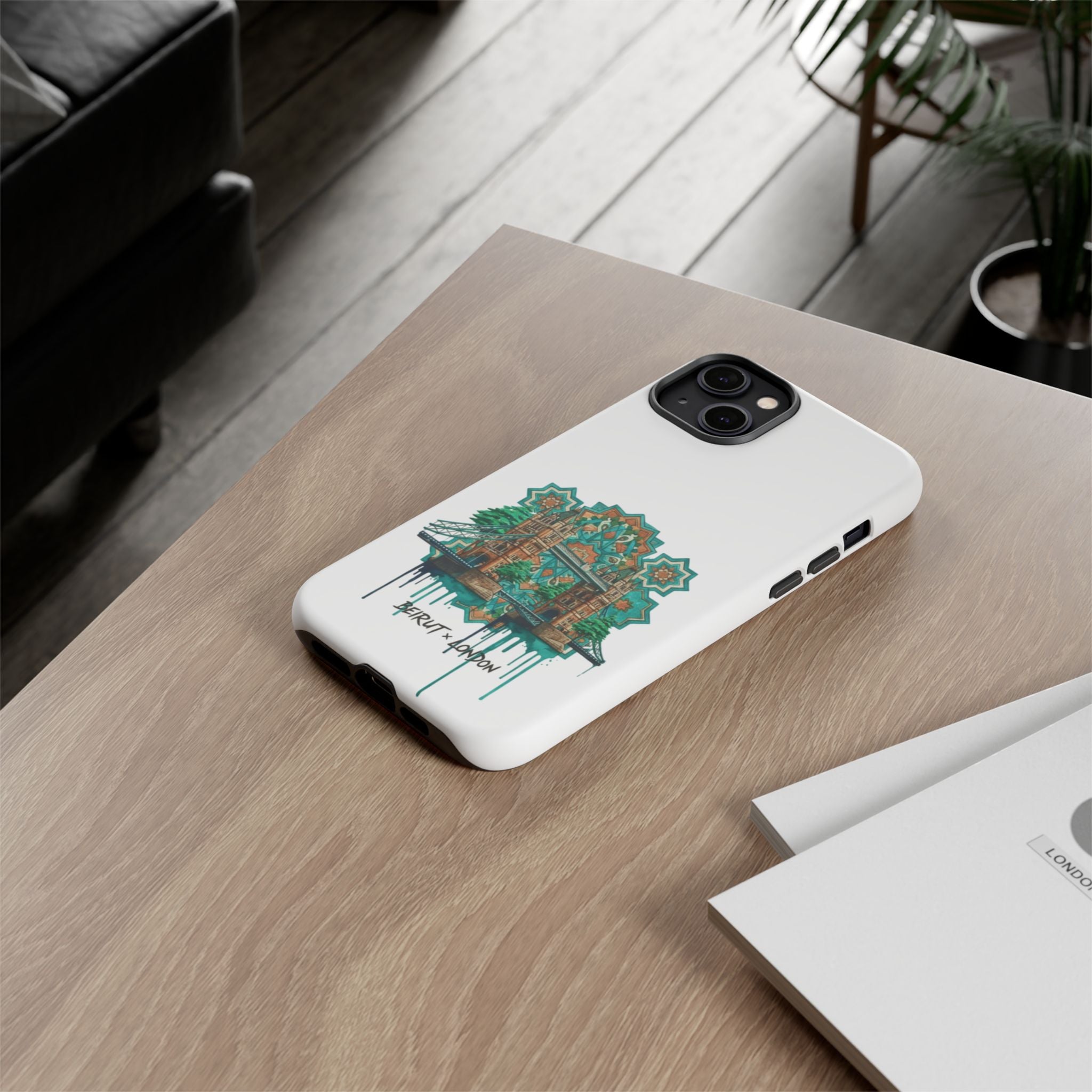 Beirut x London Ornate Phone Case — Turquoise Mosaic Gateway Design