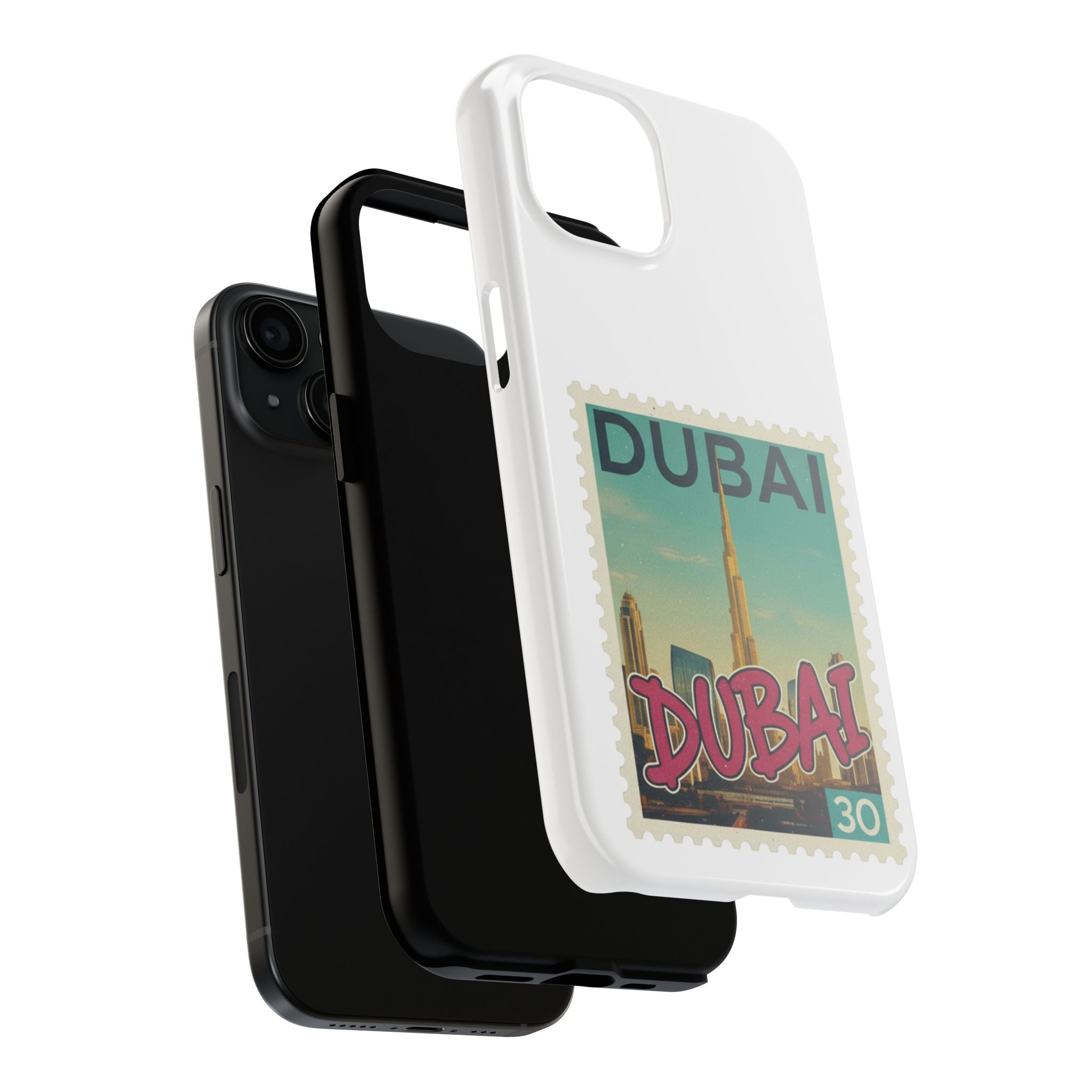 Dubai Postage Stamp Phone Case — Travel-Inspired Tough iPhone Case