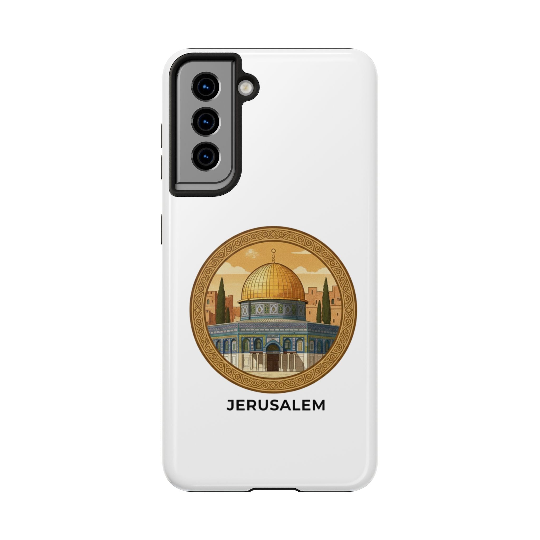 Jerusalem Dome Tough Phone Case — Golden Dome of the Rock Illustration