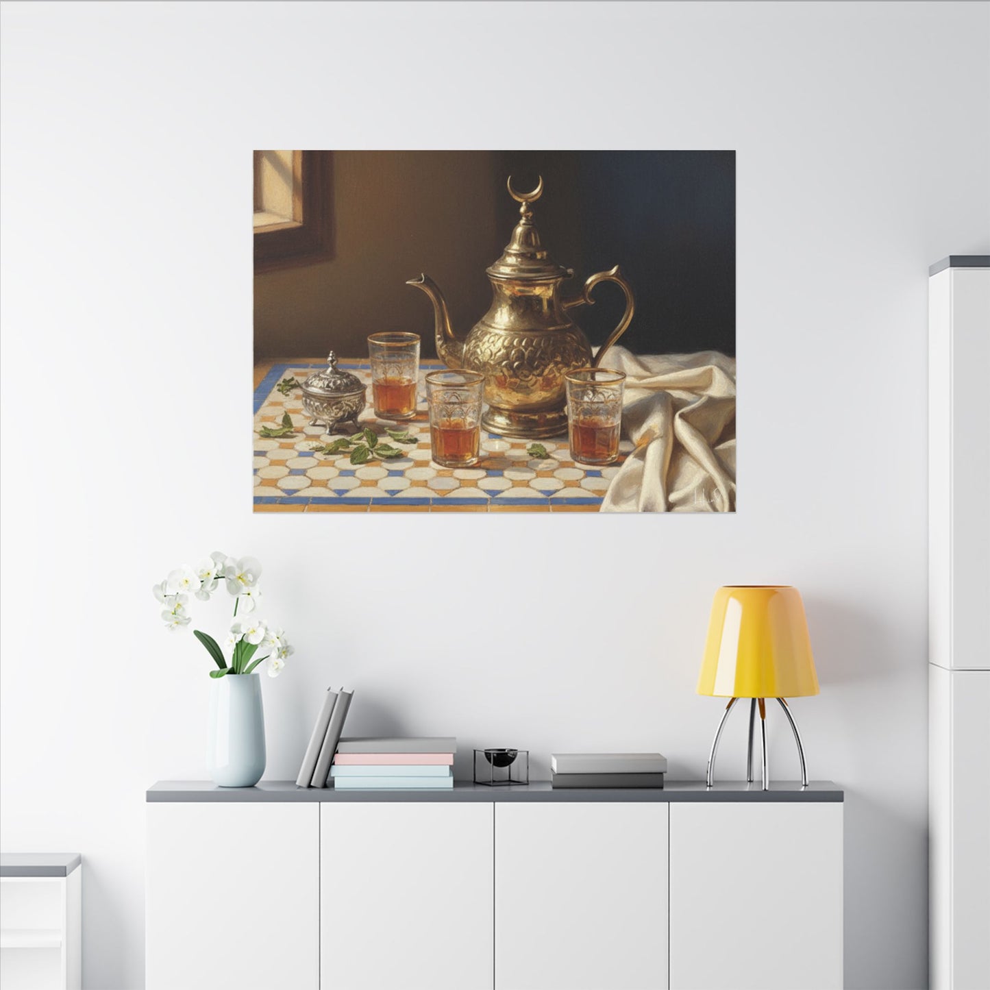 Moroccan Tea Still Life Canvas