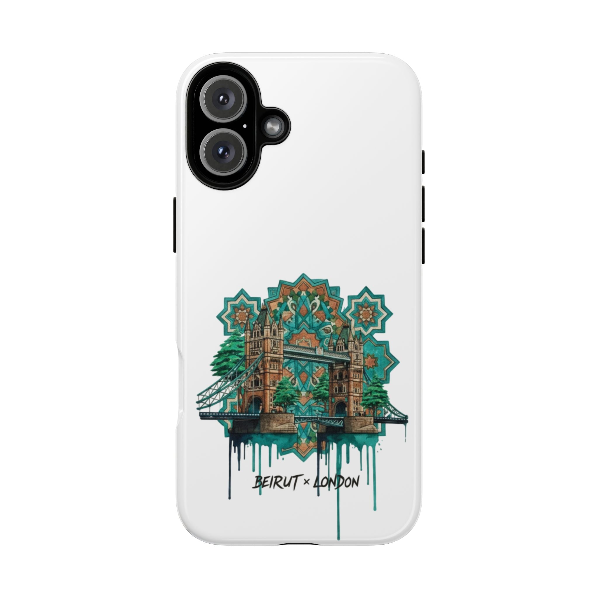 Beirut x London Ornate Phone Case — Turquoise Mosaic Gateway Design