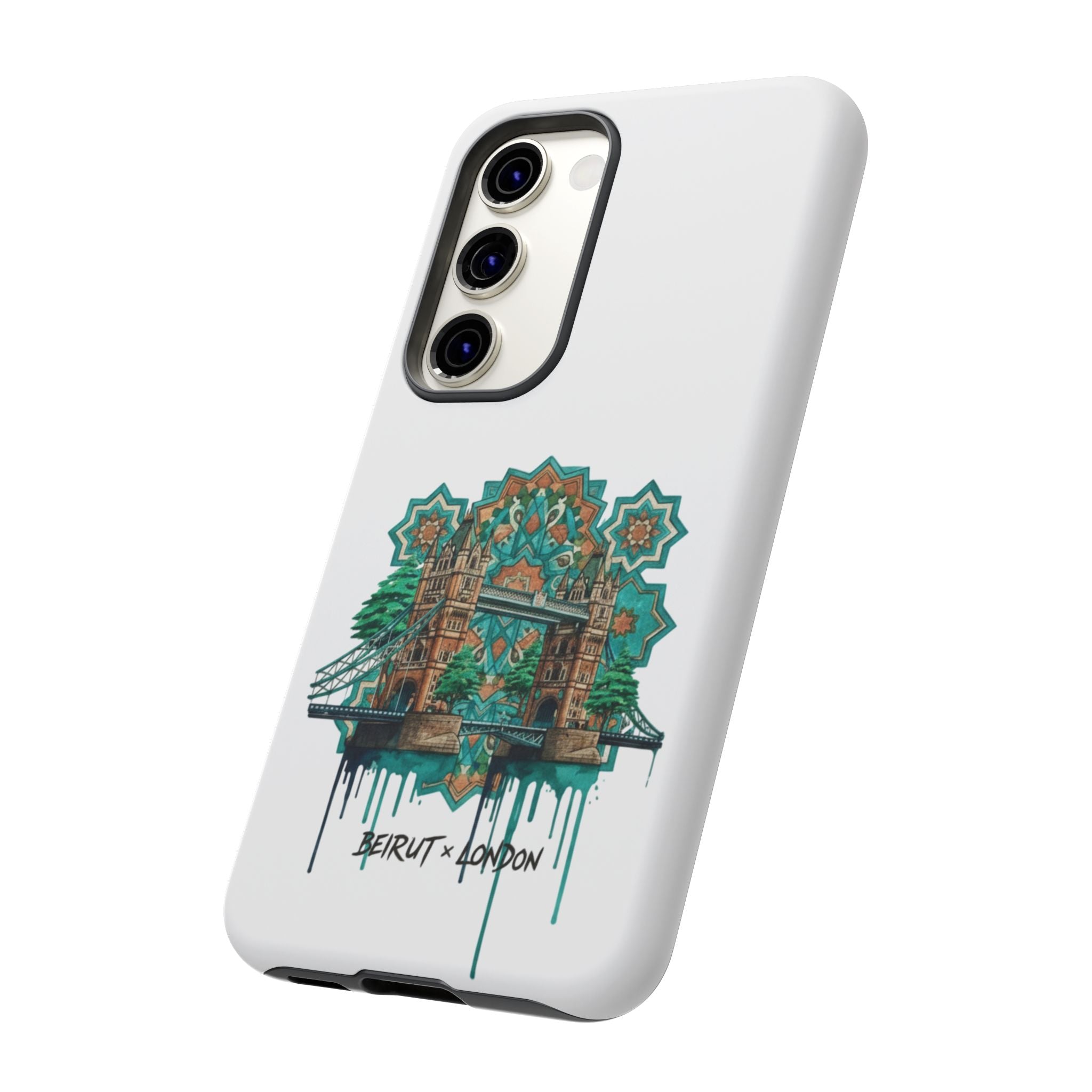 Beirut x London Ornate Phone Case — Turquoise Mosaic Gateway Design