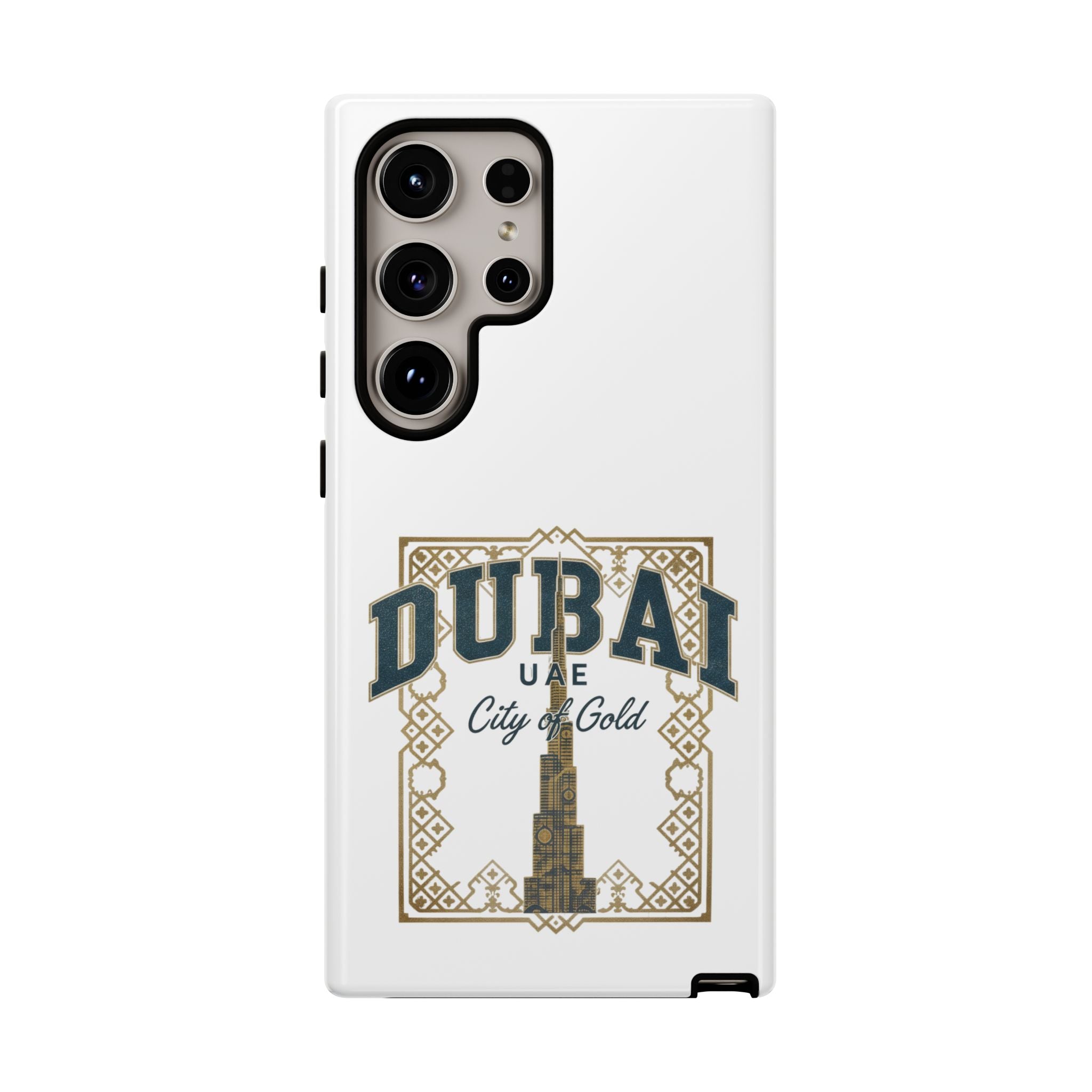 Dubai City of Gold Tough Phone Case — Protective Travel Phone Cover