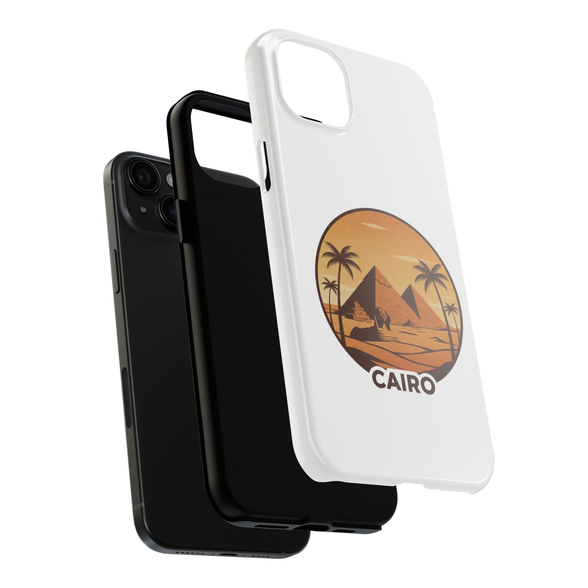 Cairo Pyramids Tough Phone Case — Vintage Egypt Travel iPhone/Android Protective Cover