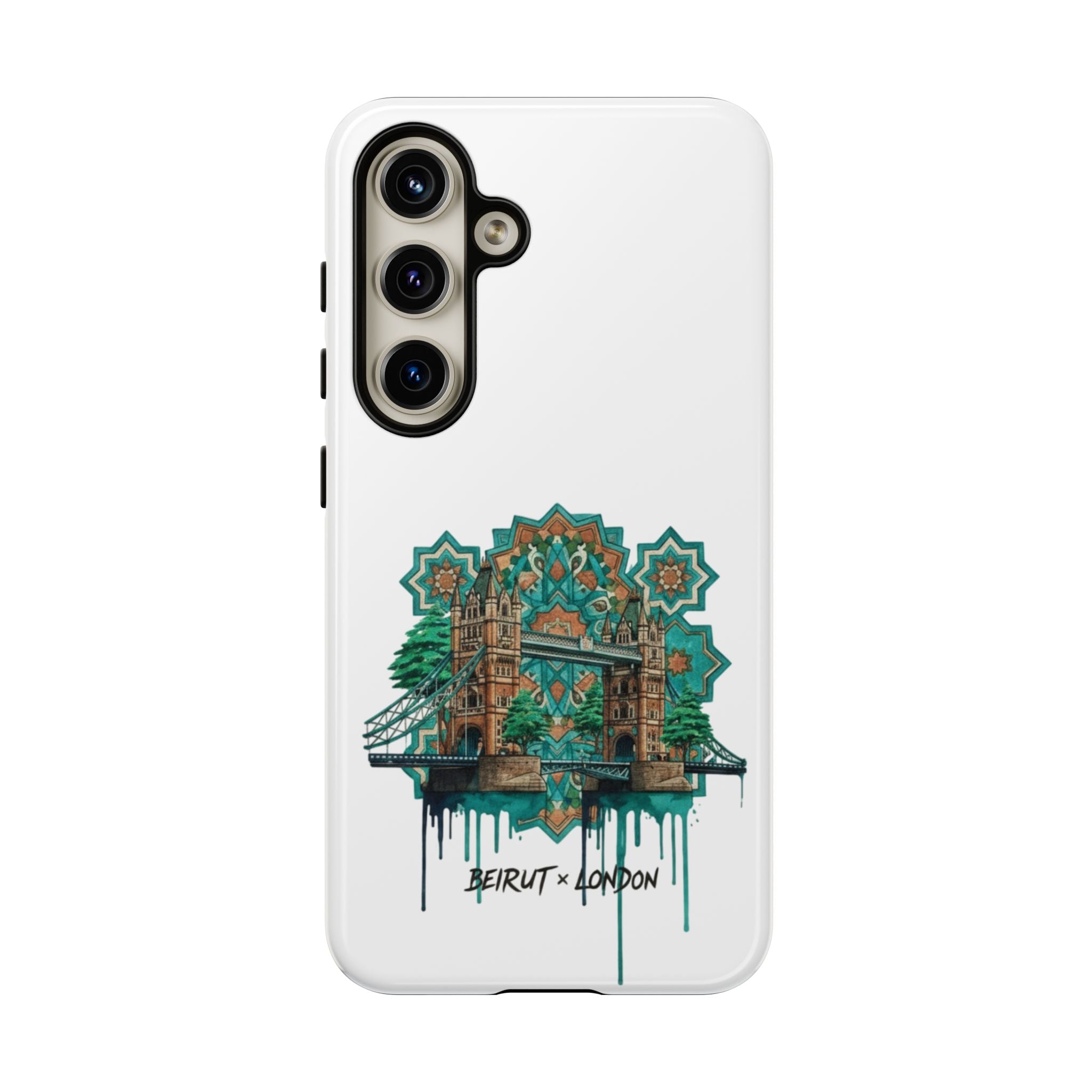 Beirut x London Ornate Phone Case — Turquoise Mosaic Gateway Design