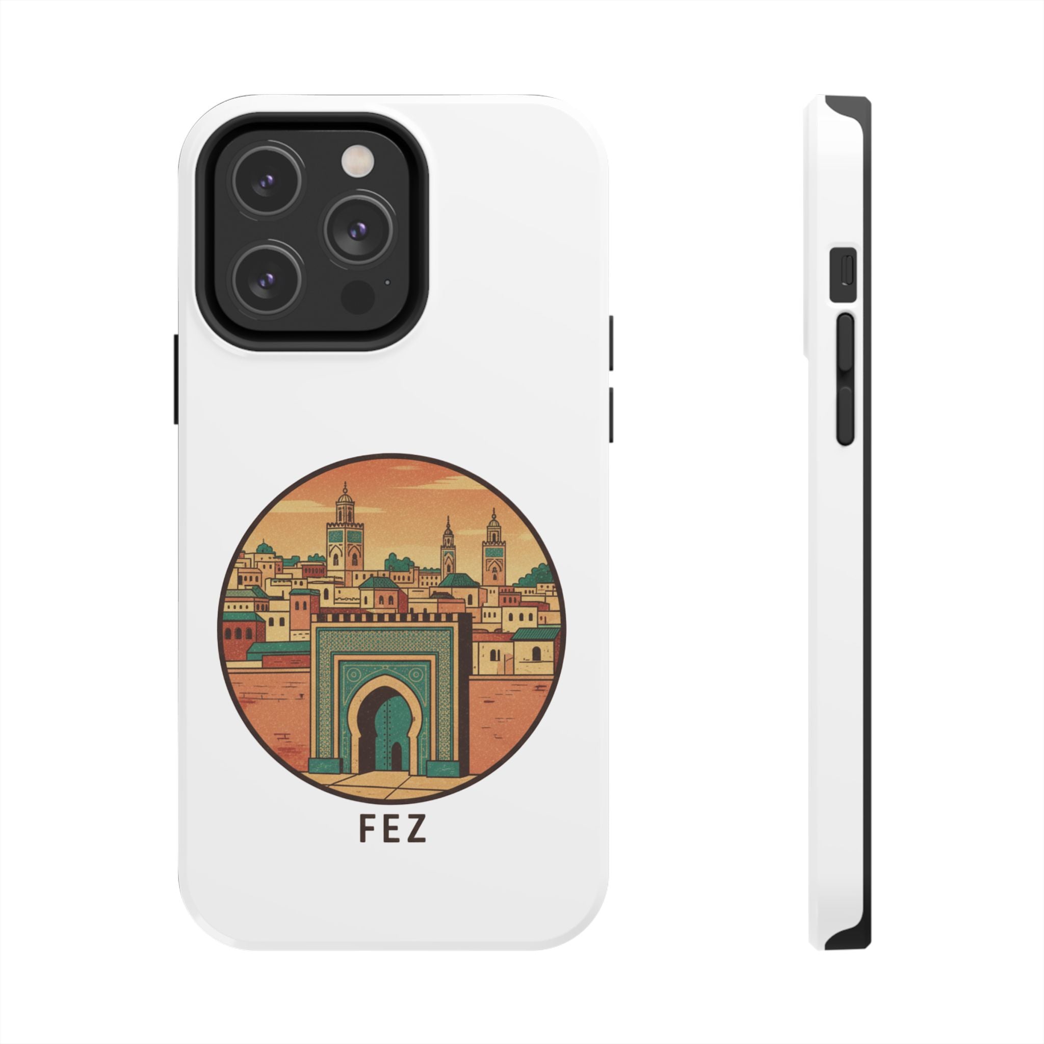 Fez City Tough Phone Case — Moroccan Archway Travel Phone Case