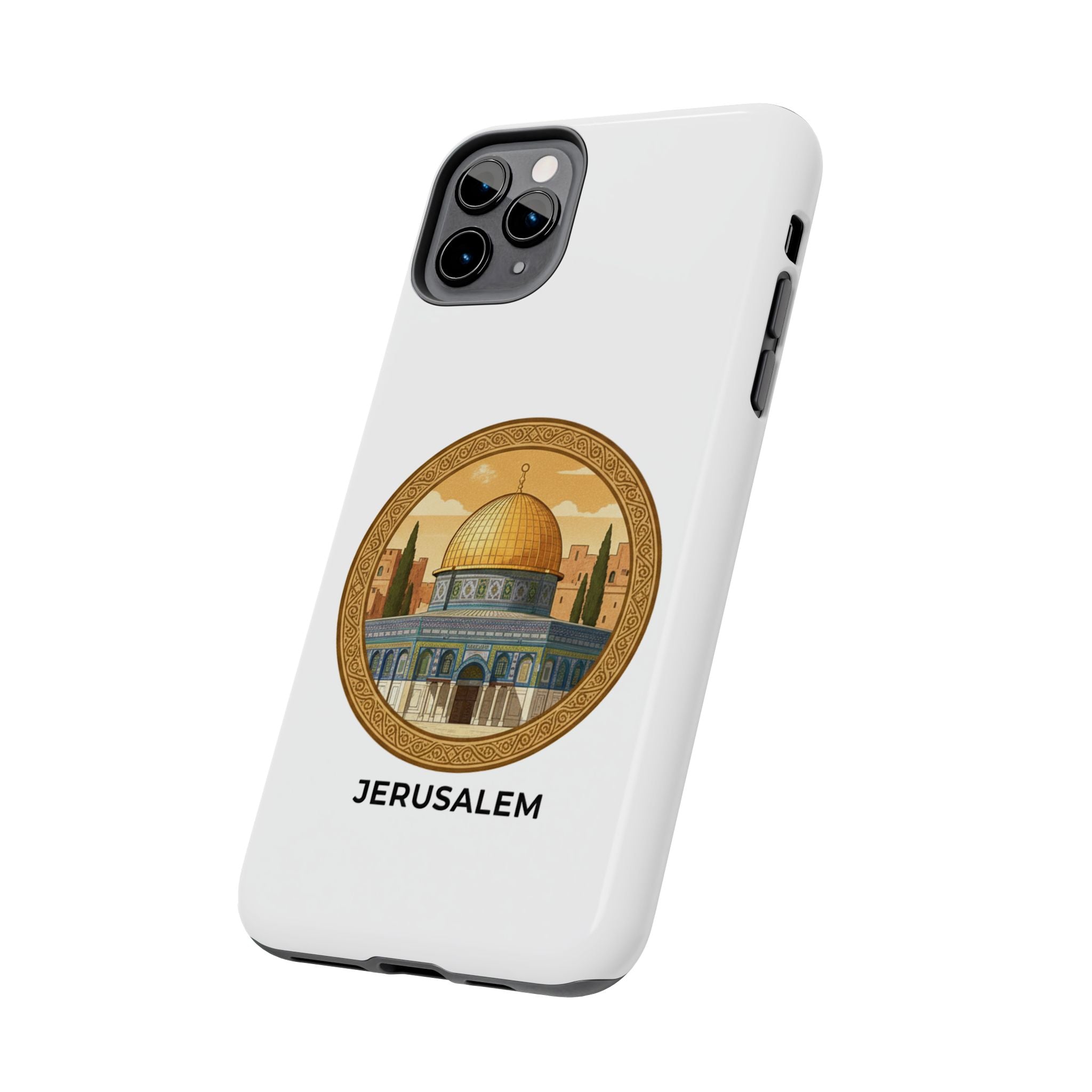 Jerusalem Dome Tough Phone Case — Golden Dome of the Rock Illustration