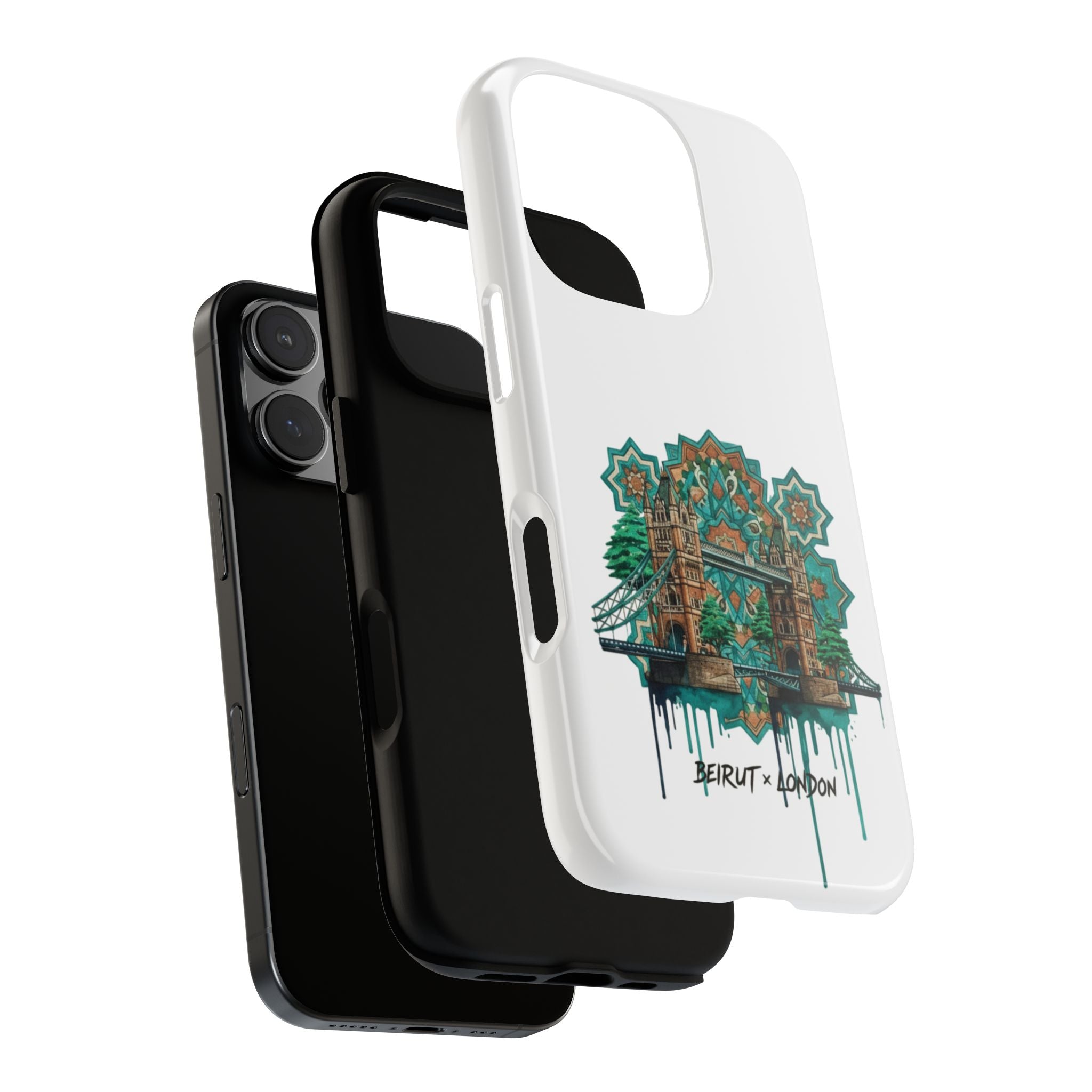 Beirut x London Ornate Phone Case — Turquoise Mosaic Gateway Design
