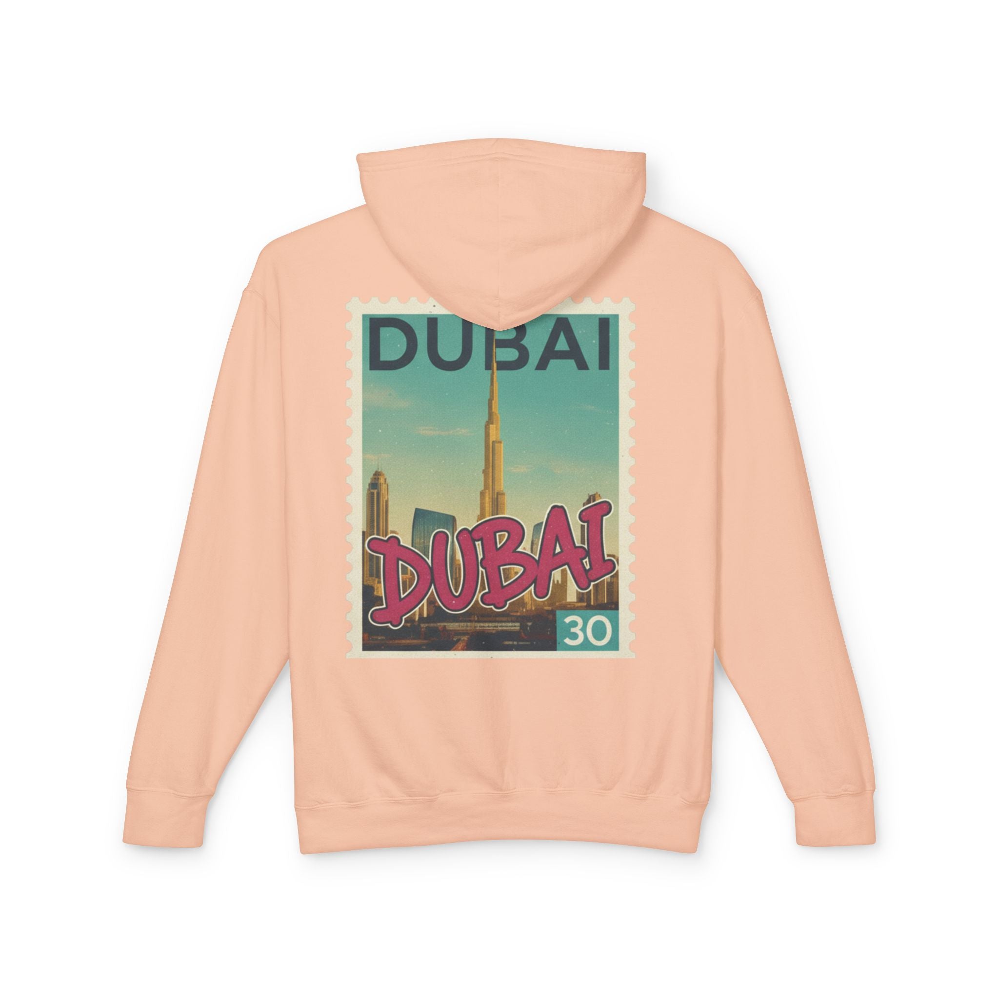 Dubai Vintage Postage Stamp Hoodie – Travel Souvenir Sweatshirt