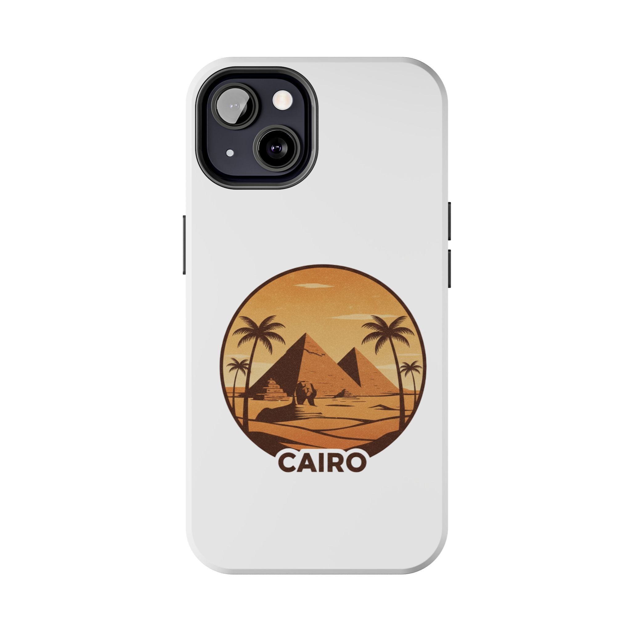 Cairo Pyramids Tough Phone Case — Vintage Egypt Travel iPhone/Android Protective Cover