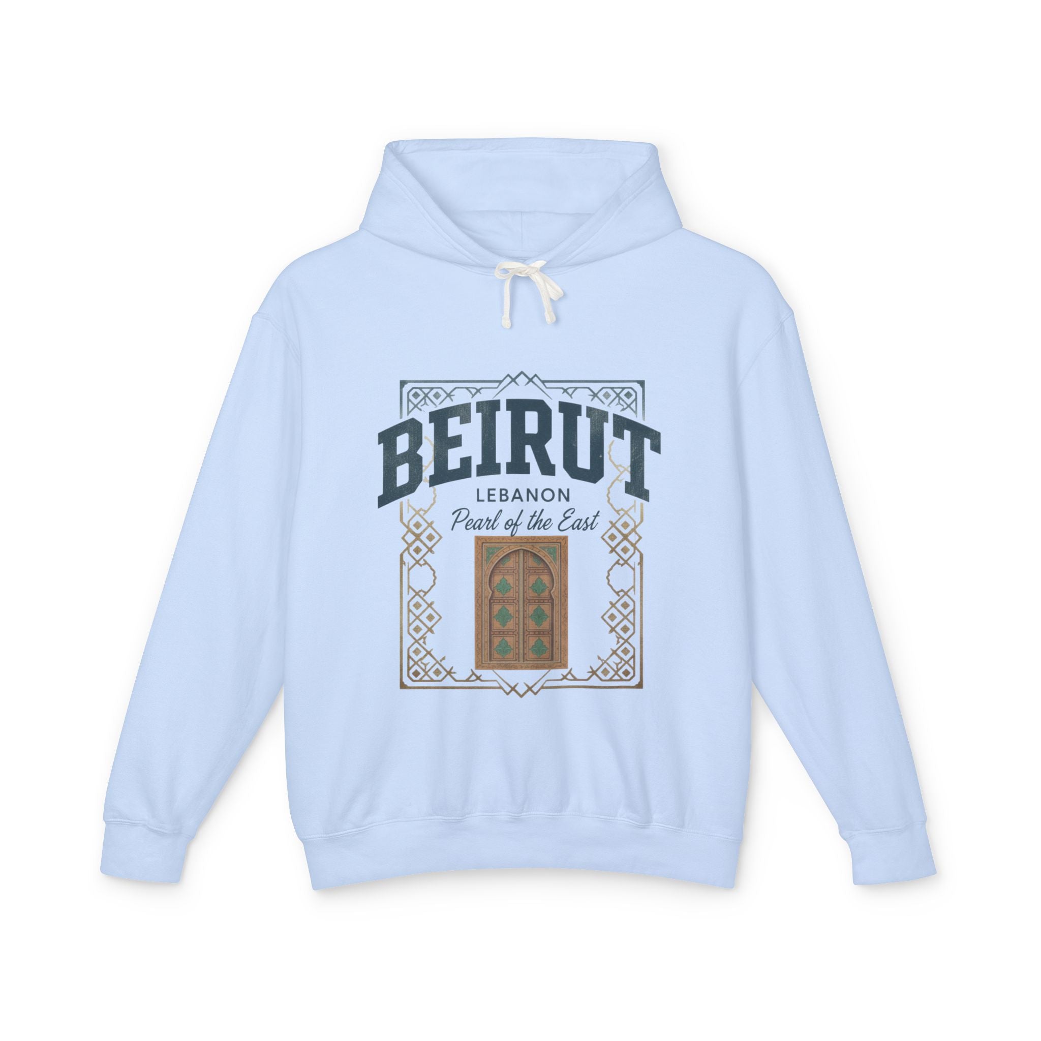 Beirut Vintage Door Hoodie — Lebanon "Pearl of the East" Travel Sweatshirt