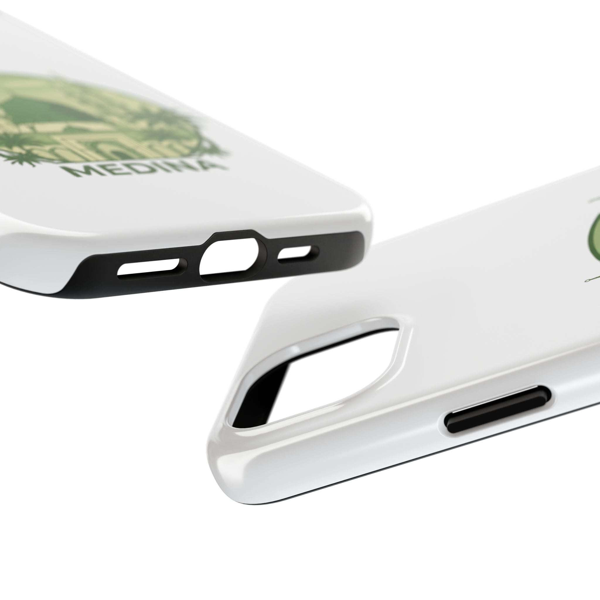 Medina Mosque Tough Phone Case – Islamic Landmark Green Phone Cover