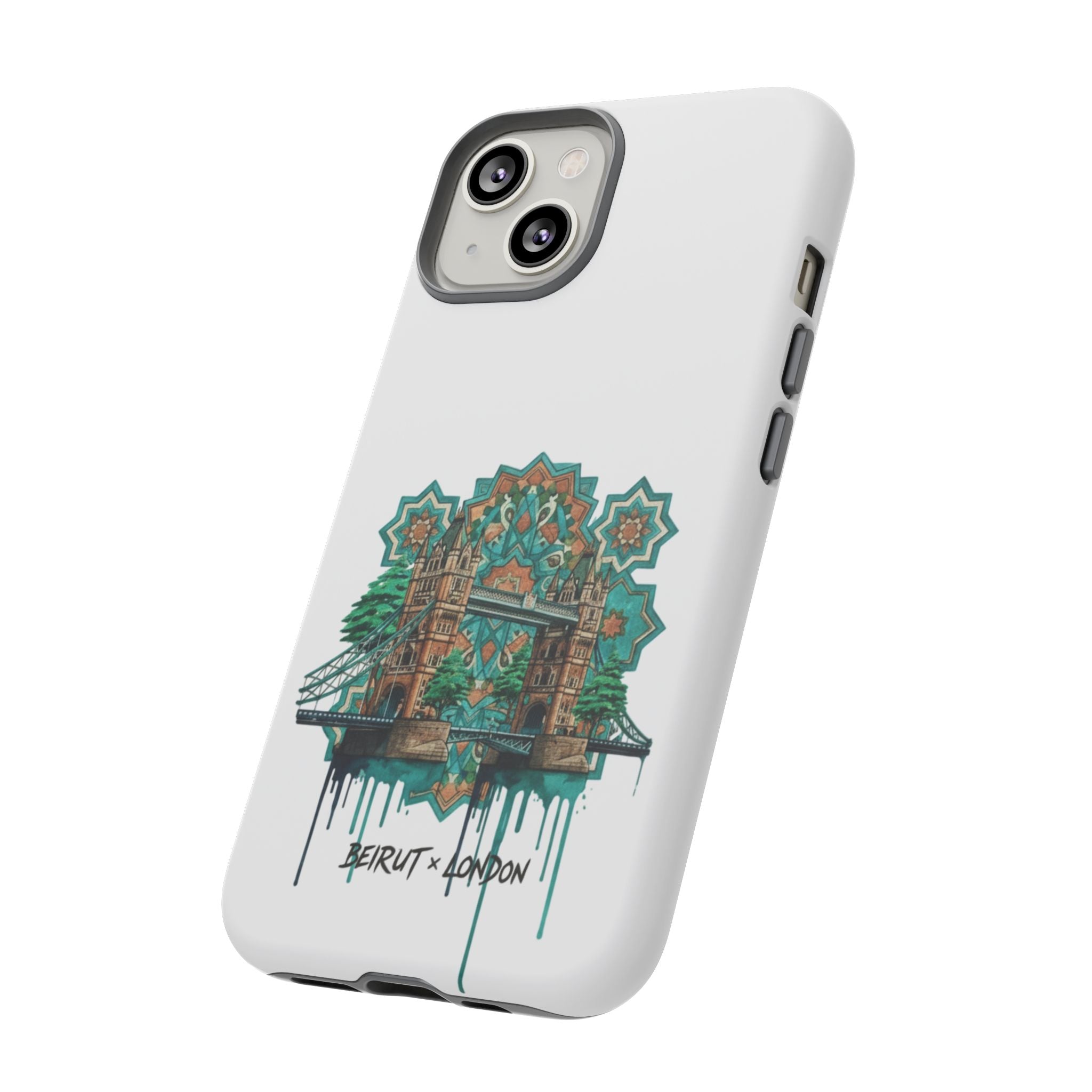 Beirut x London Ornate Phone Case — Turquoise Mosaic Gateway Design