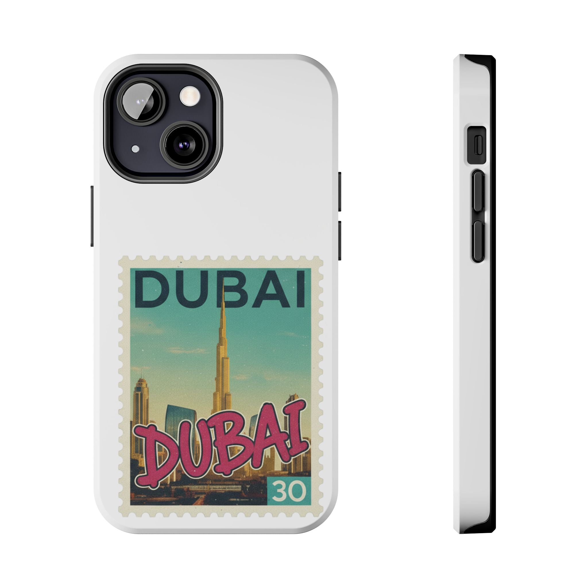 Dubai Postage Stamp Phone Case — Travel-Inspired Tough iPhone Case
