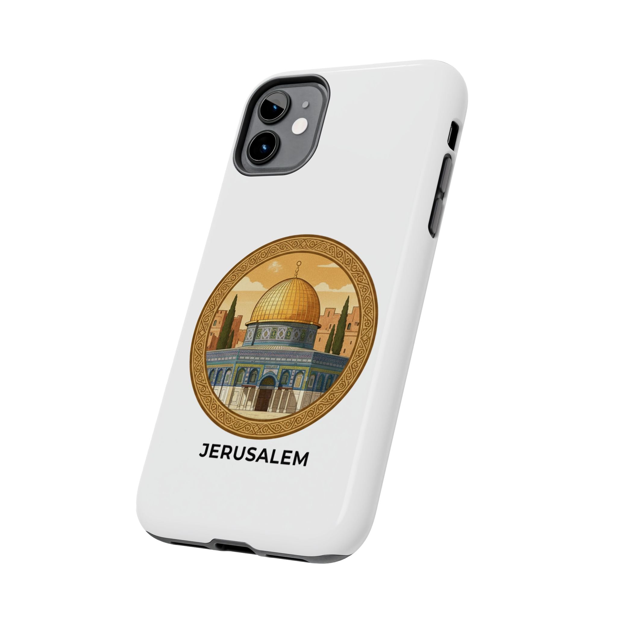 Jerusalem Dome Tough Phone Case — Golden Dome of the Rock Illustration