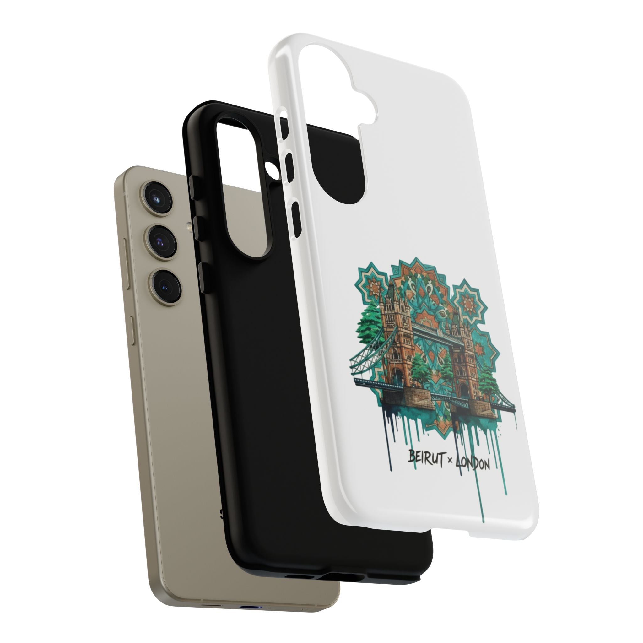 Beirut x London Ornate Phone Case — Turquoise Mosaic Gateway Design