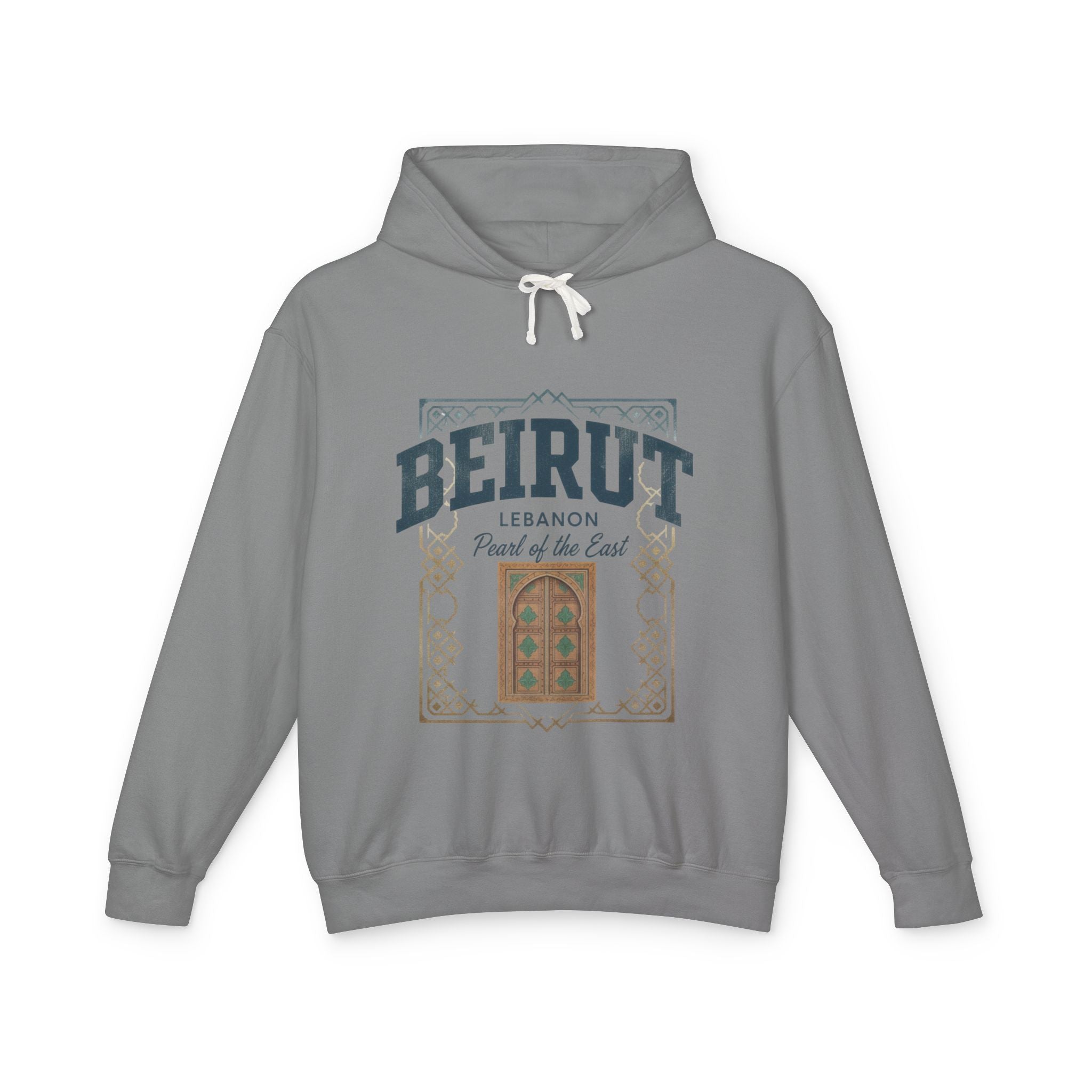 Beirut Vintage Door Hoodie — Lebanon "Pearl of the East" Travel Sweatshirt