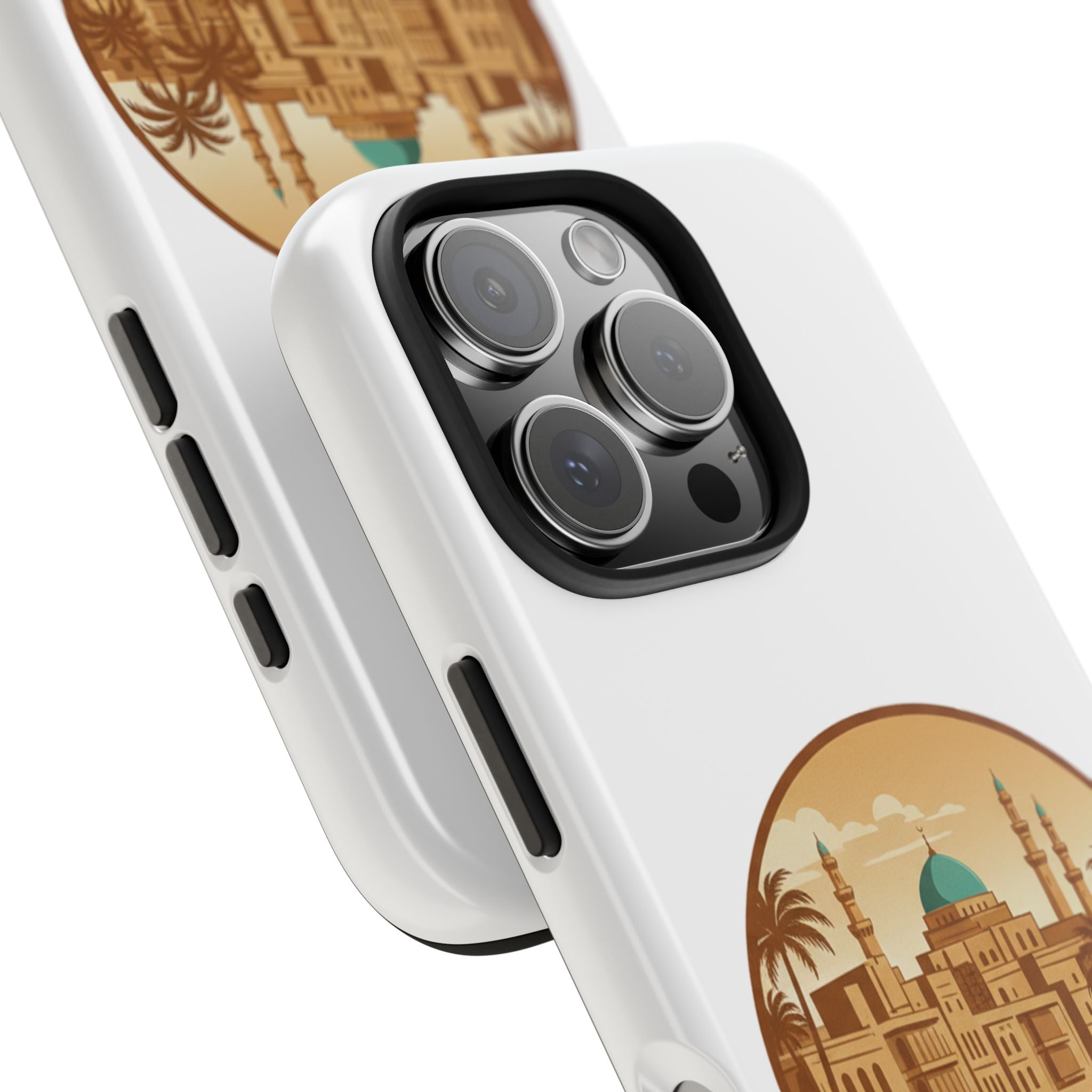 Baghdad Illustrated Tough Phone Case — Vintage Middle East Cityscape Protective Cover