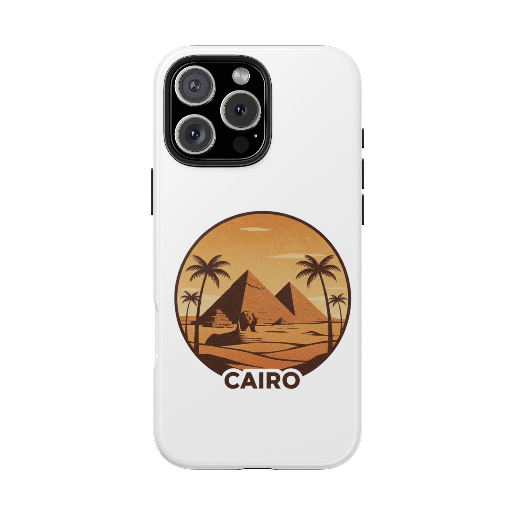 Cairo Pyramids Tough Phone Case — Vintage Egypt Travel iPhone/Android Protective Cover