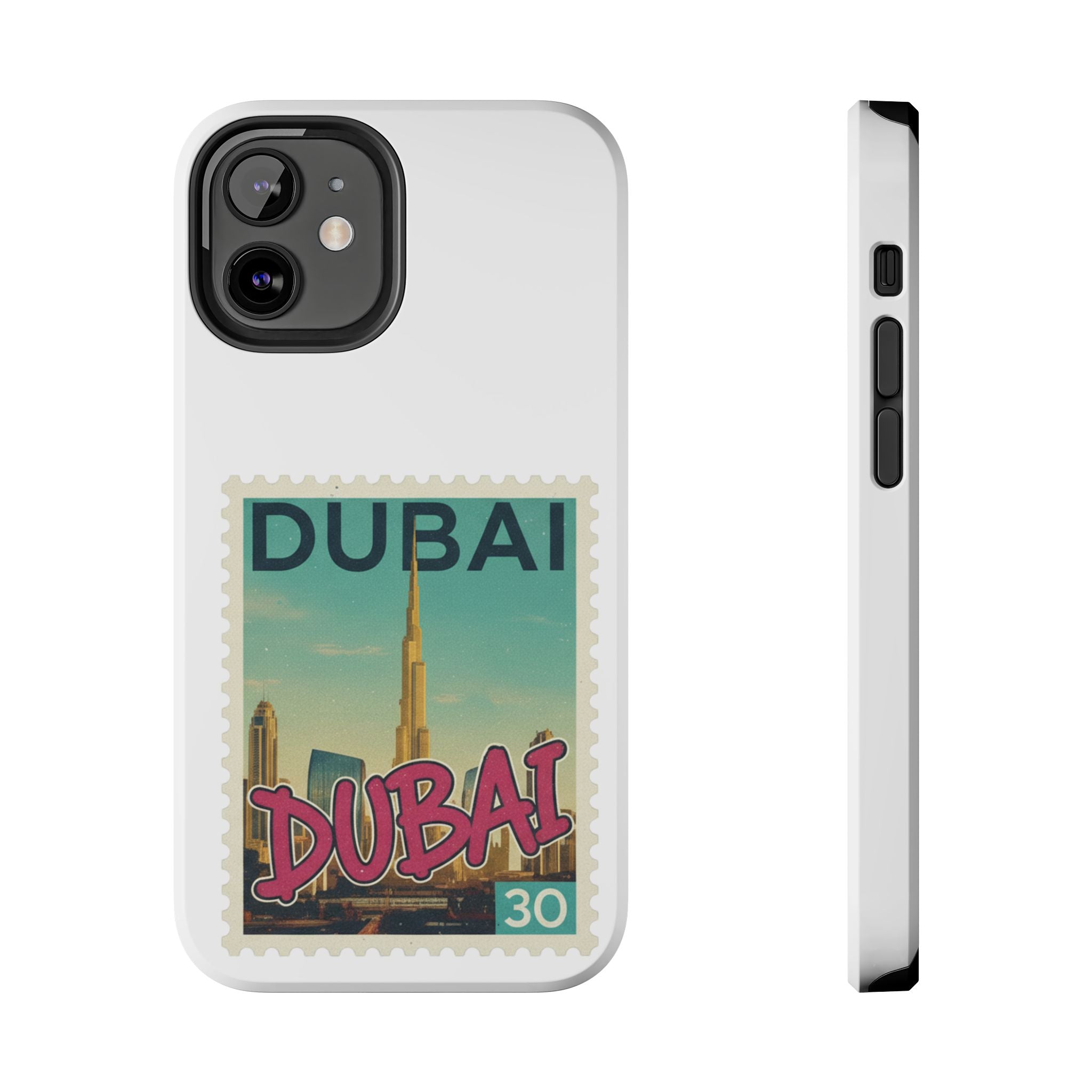 Dubai Postage Stamp Phone Case — Travel-Inspired Tough iPhone Case