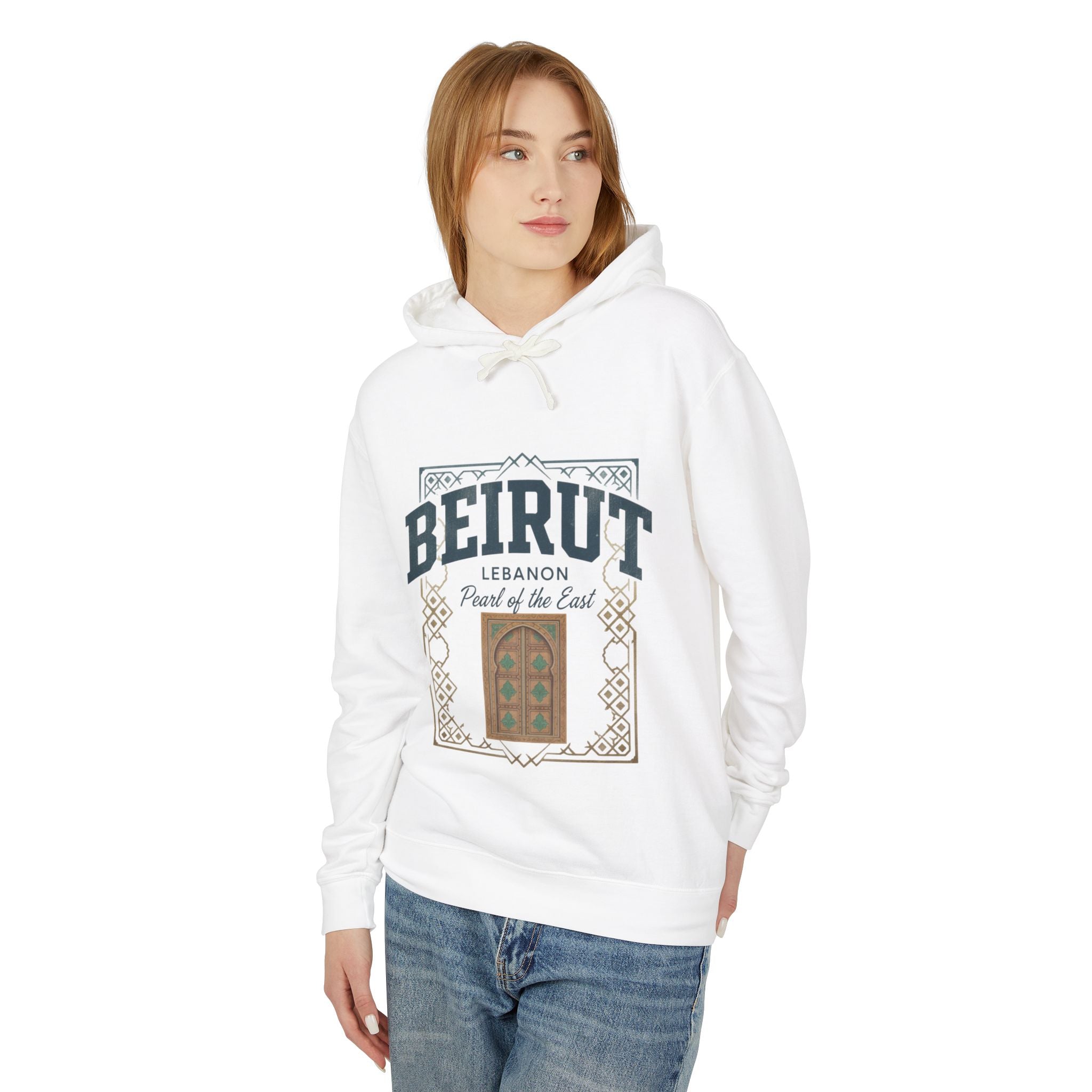 Beirut Vintage Door Hoodie — Lebanon "Pearl of the East" Travel Sweatshirt