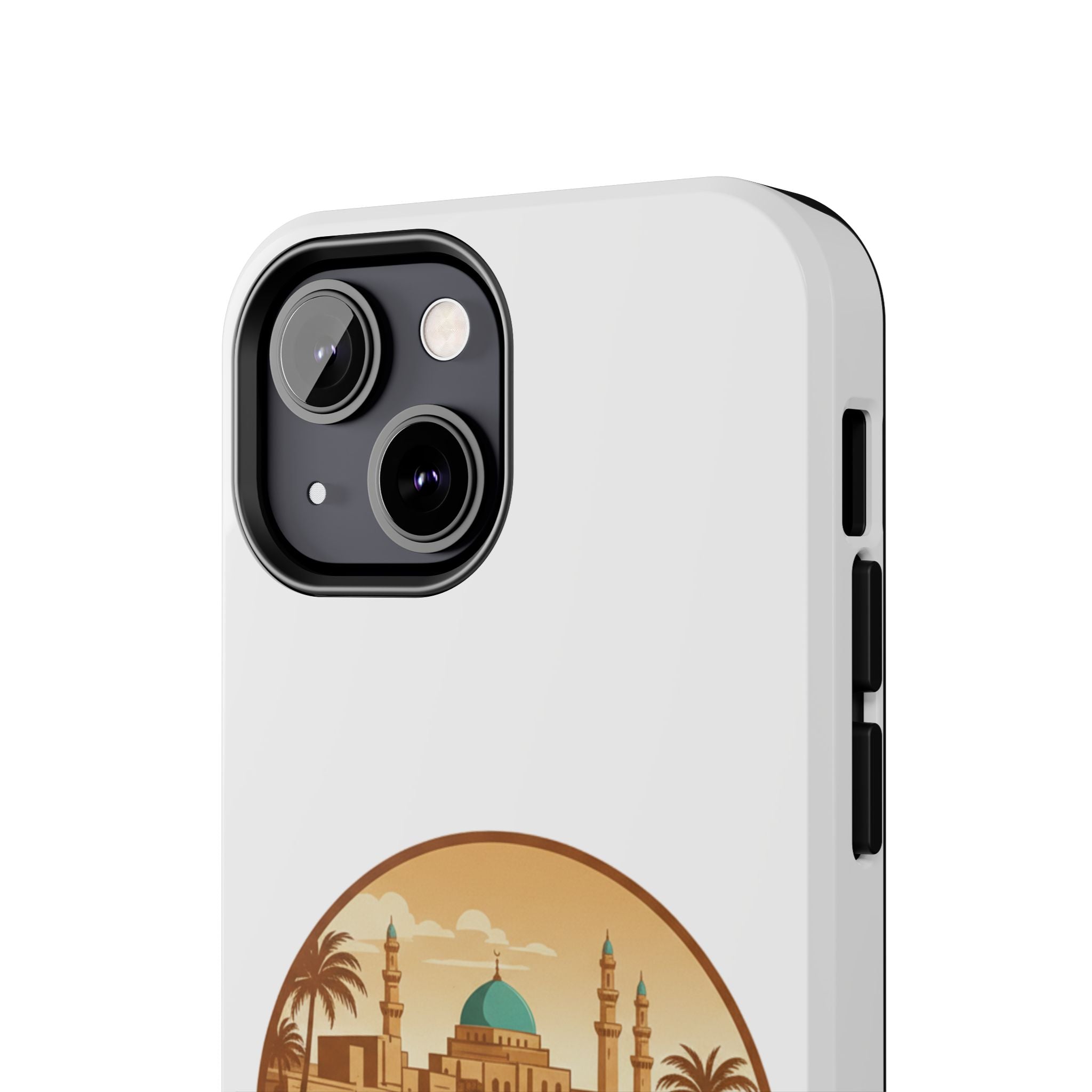 Baghdad Illustrated Tough Phone Case — Vintage Middle East Cityscape Protective Cover