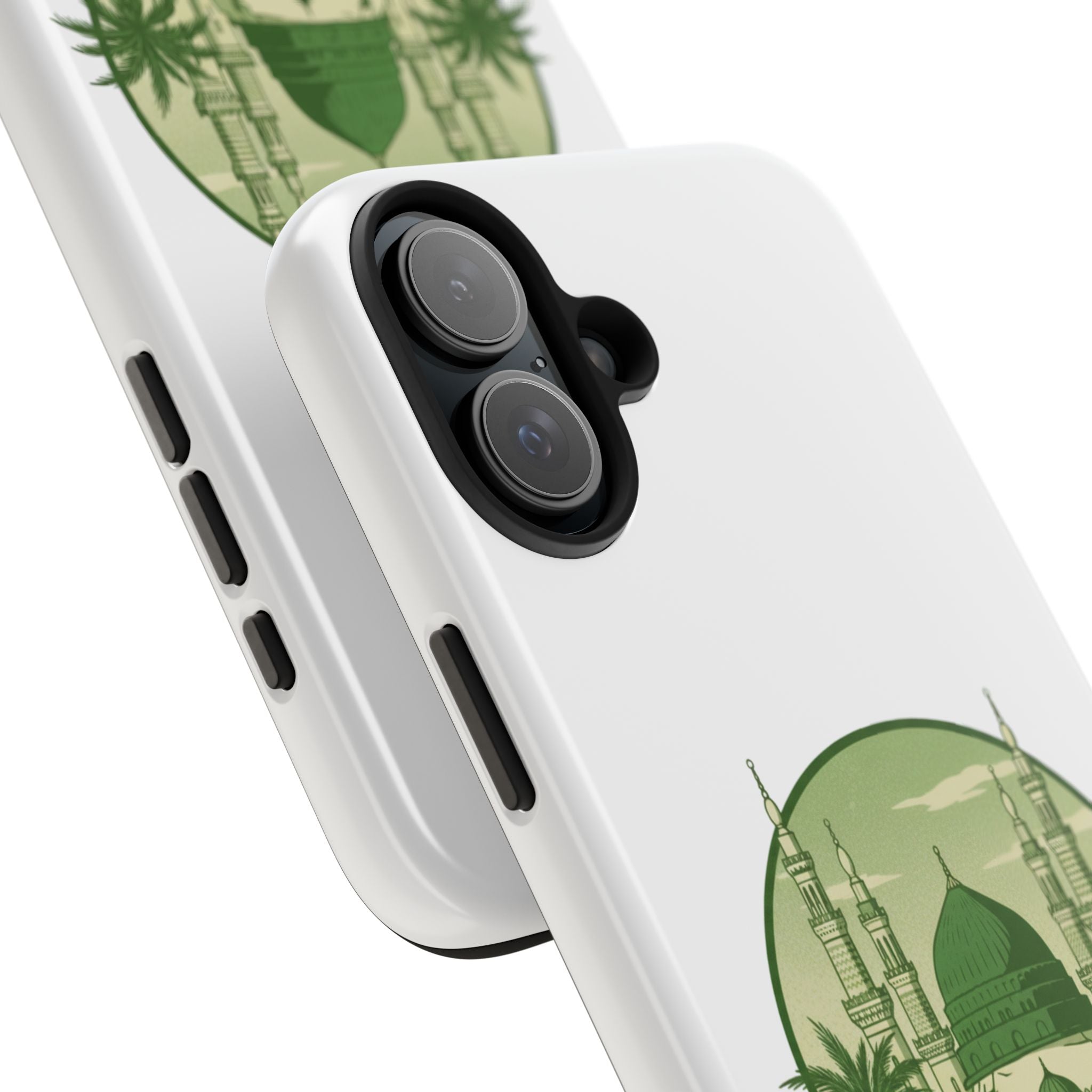 Medina Mosque Tough Phone Case – Islamic Landmark Green Phone Cover