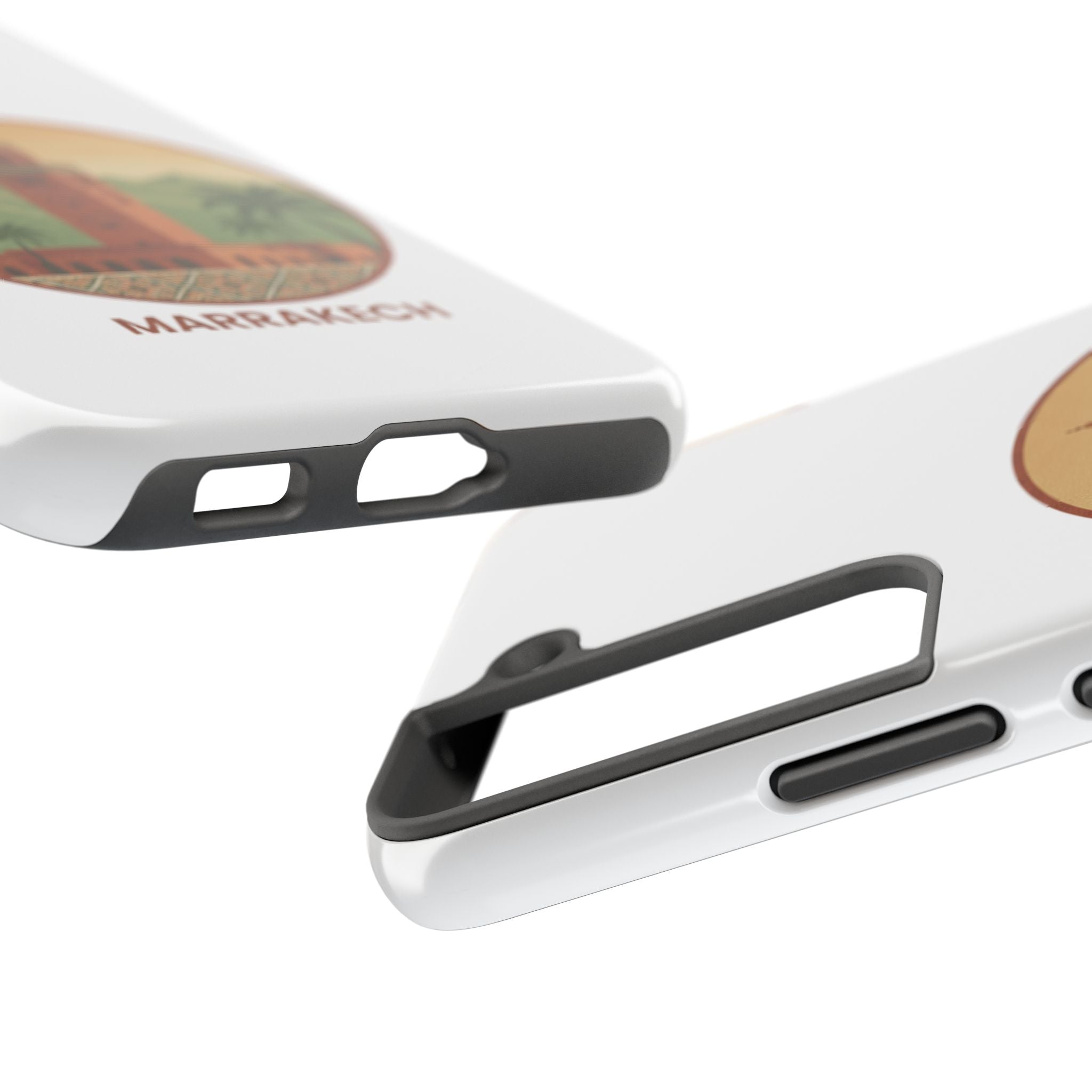 Marrakech Travel Phone Case — Vintage Moroccan Koutoubia Tower Design