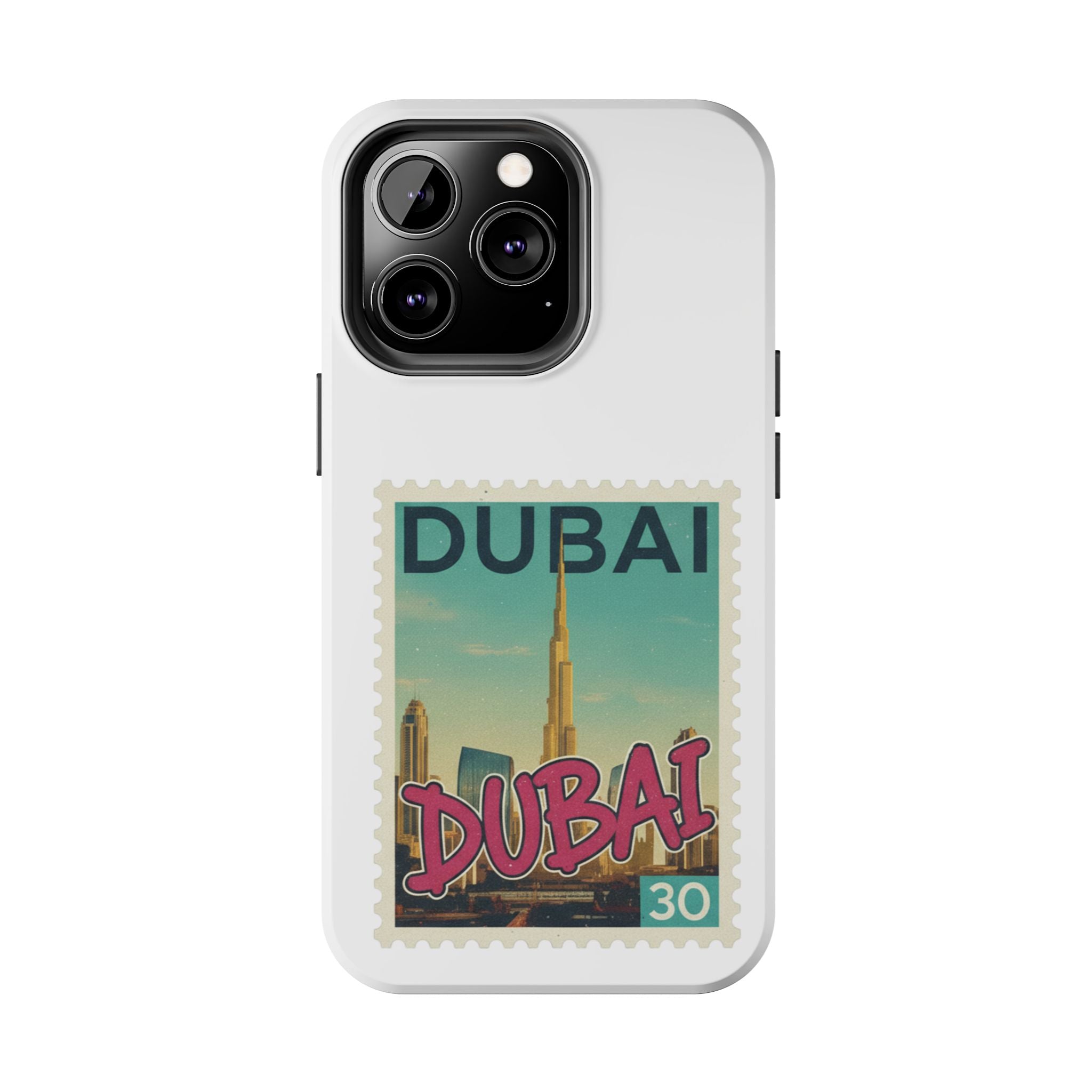 Dubai Postage Stamp Phone Case — Travel-Inspired Tough iPhone Case