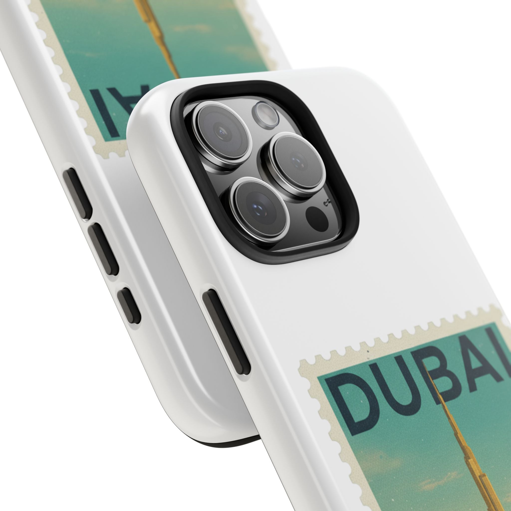 Dubai Postage Stamp Phone Case — Travel-Inspired Tough iPhone Case