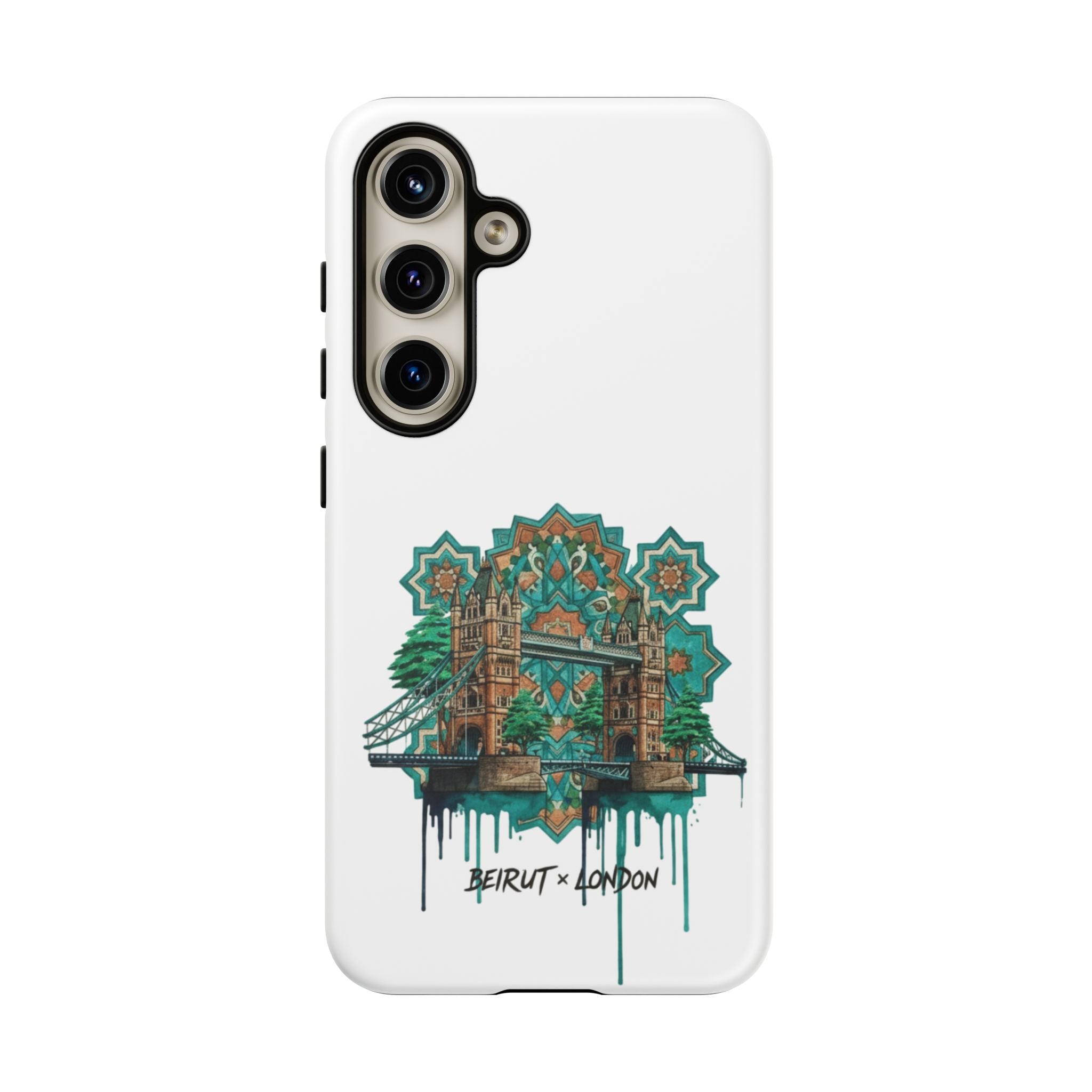 Beirut x London Ornate Phone Case — Turquoise Mosaic Gateway Design