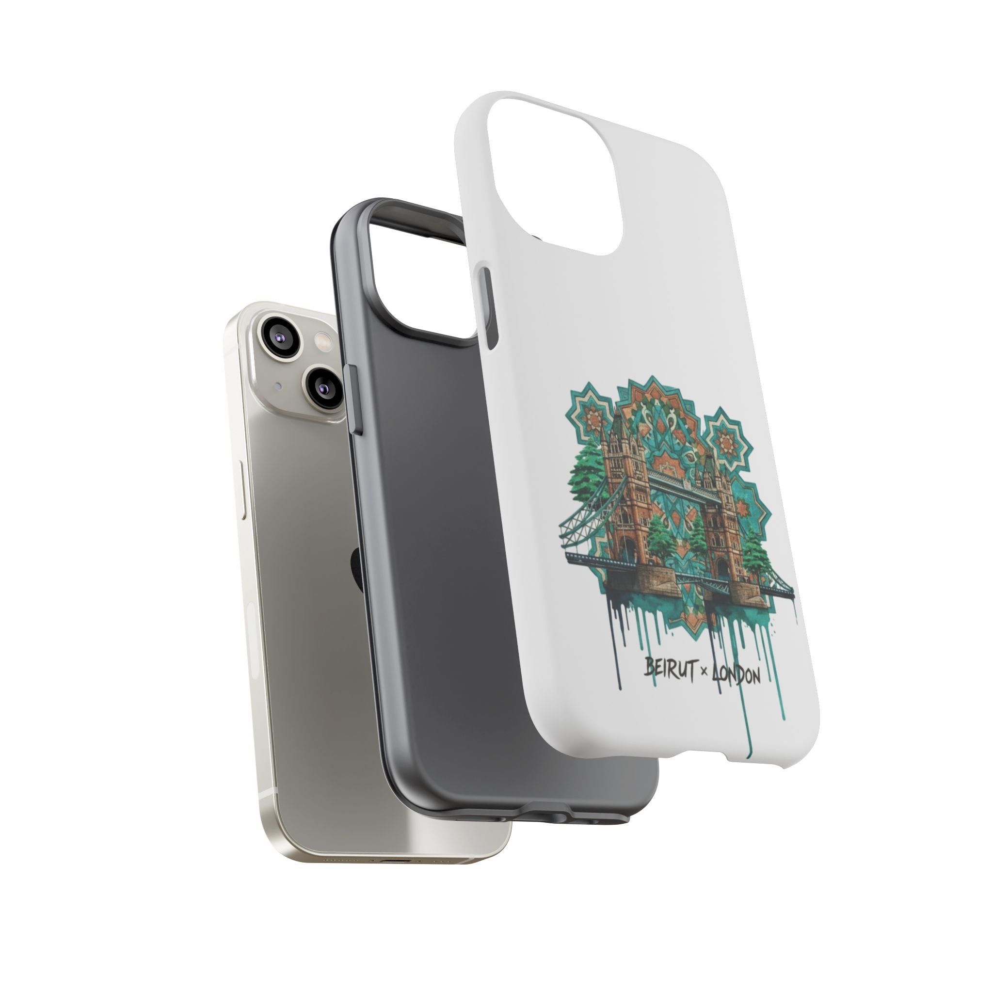 Beirut x London Ornate Phone Case — Turquoise Mosaic Gateway Design