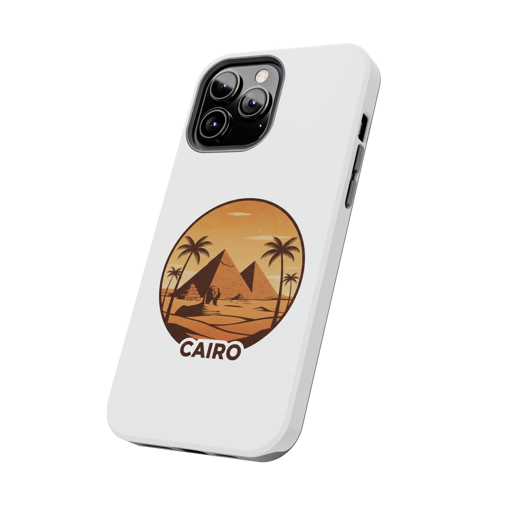 Cairo Pyramids Tough Phone Case — Vintage Egypt Travel iPhone/Android Protective Cover