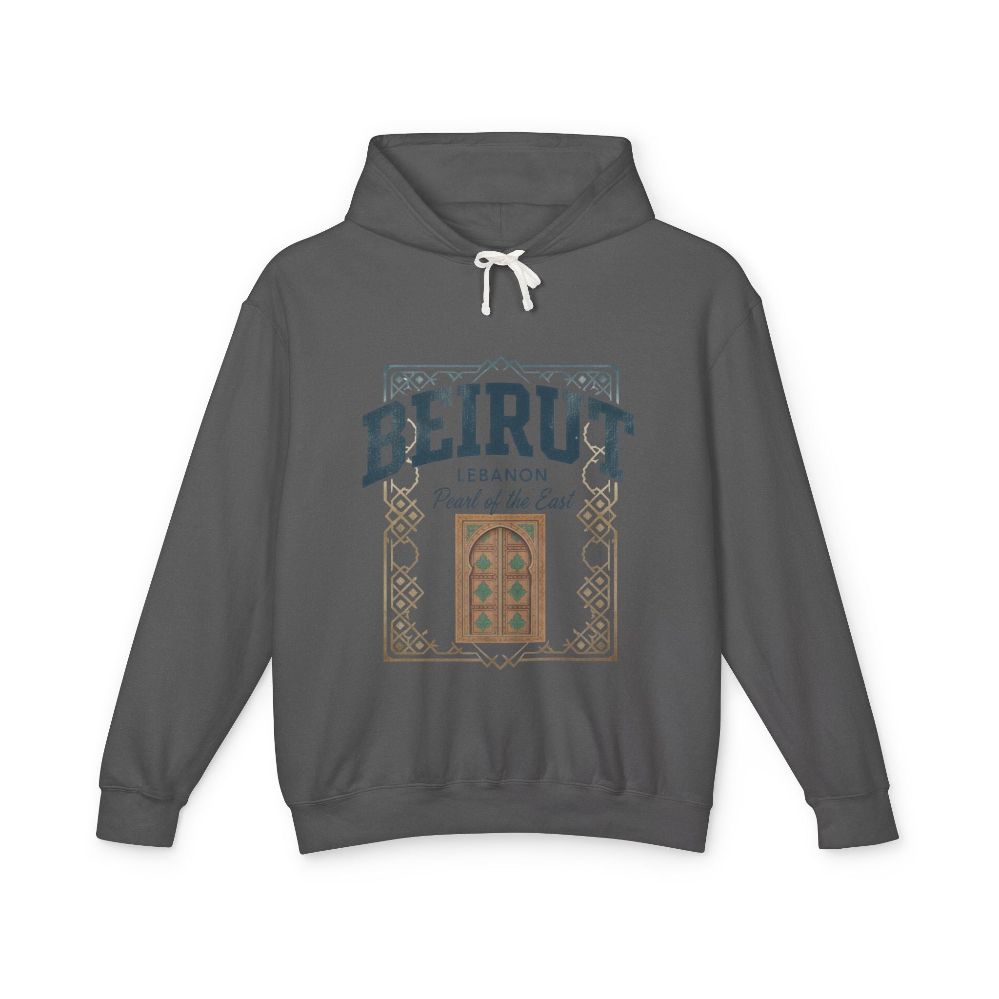 Beirut Vintage Door Hoodie — Lebanon "Pearl of the East" Travel Sweatshirt