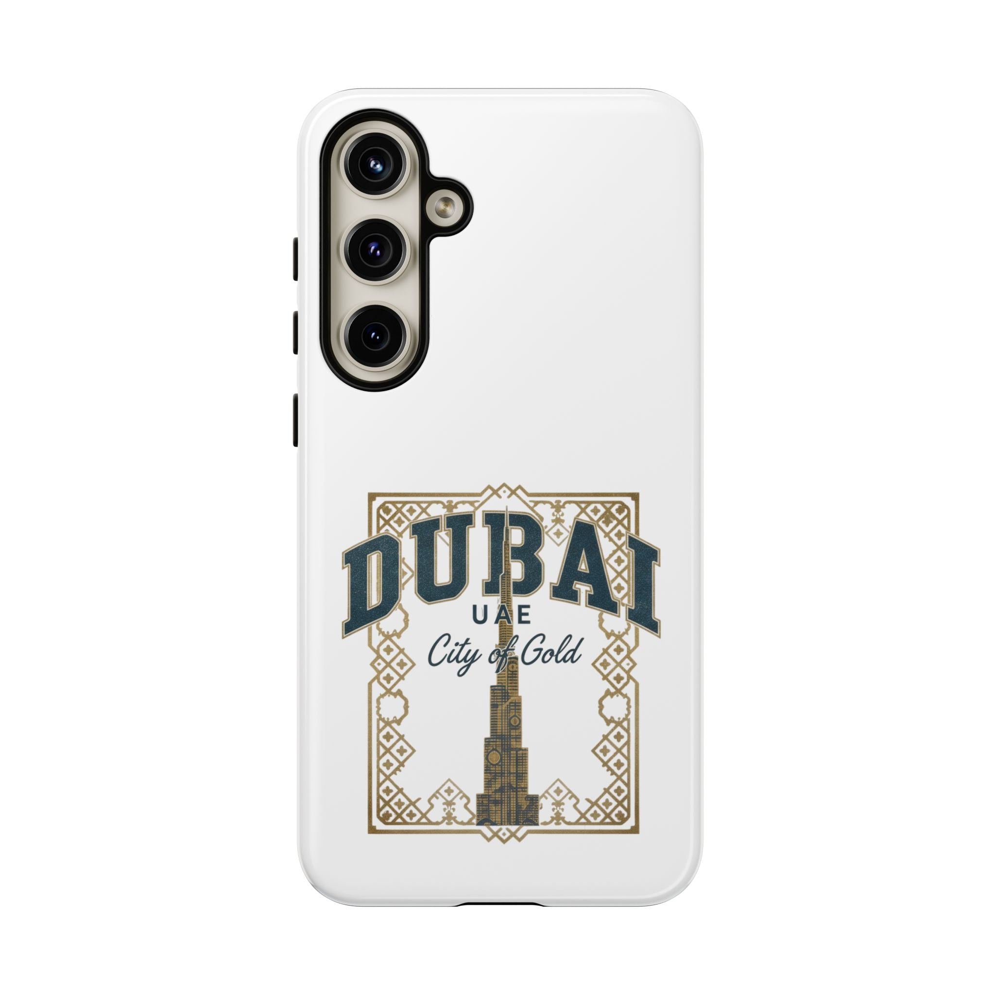 Dubai City of Gold Tough Phone Case — Protective Travel Phone Cover