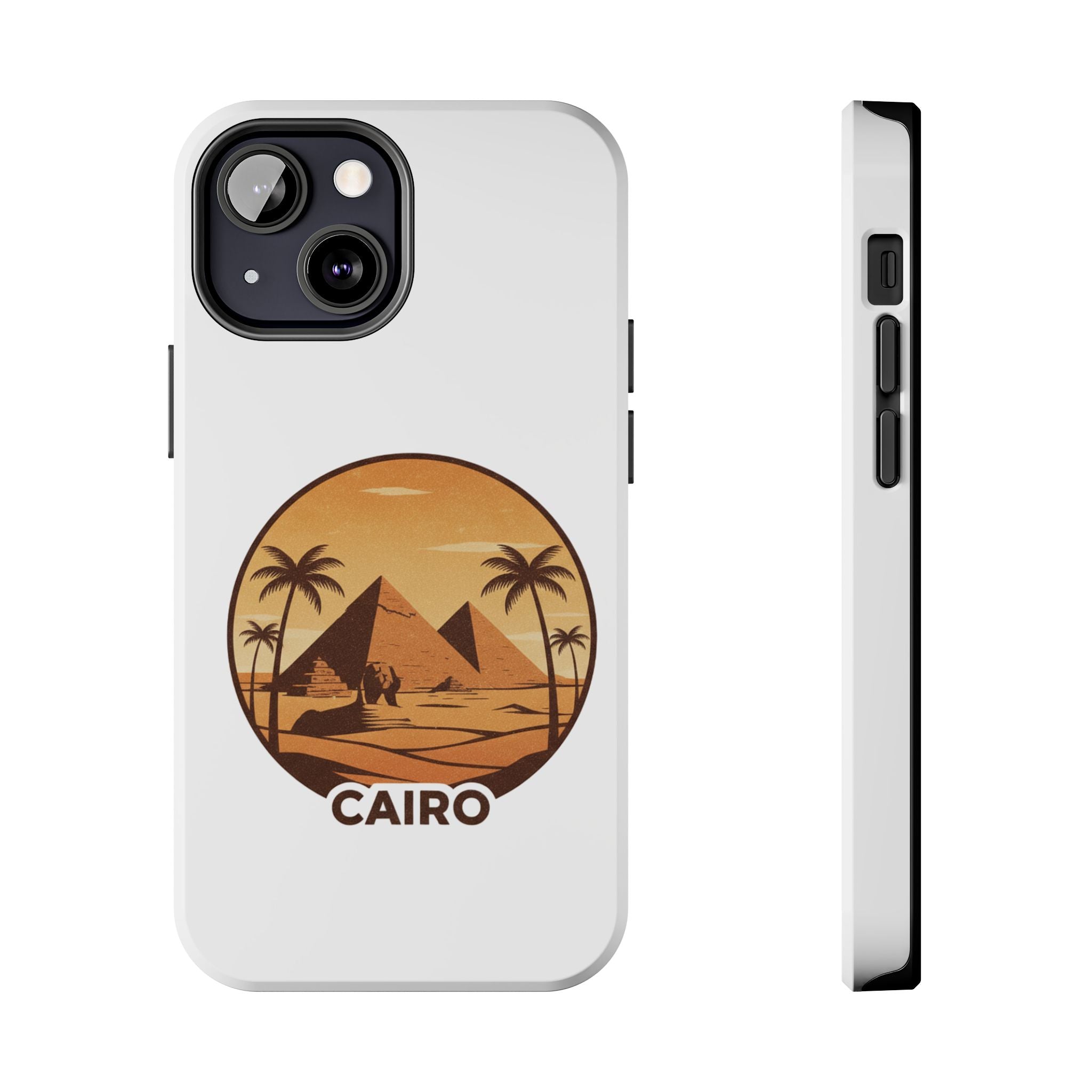 Cairo Pyramids Tough Phone Case — Vintage Egypt Travel iPhone/Android Protective Cover
