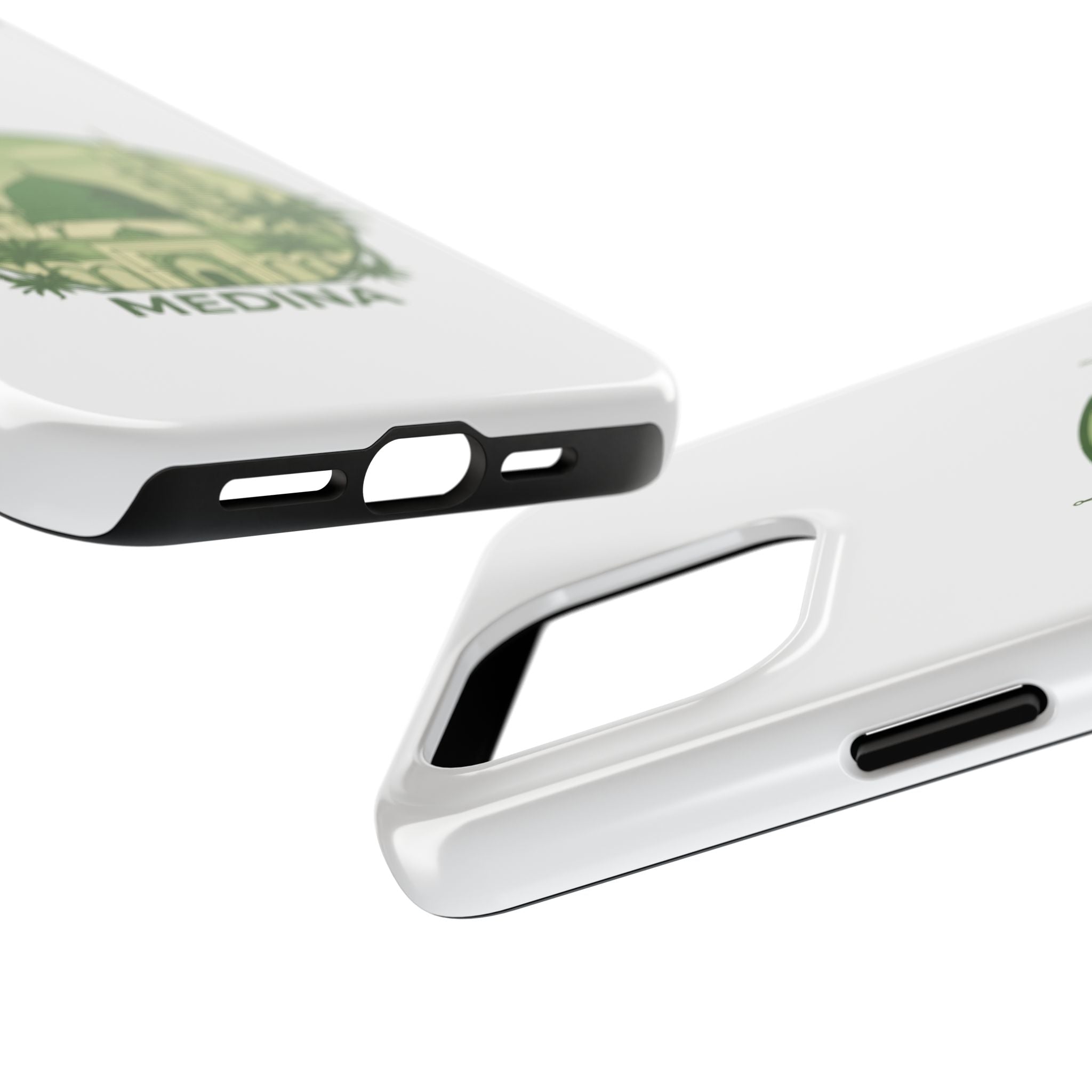 Medina Mosque Tough Phone Case – Islamic Landmark Green Phone Cover