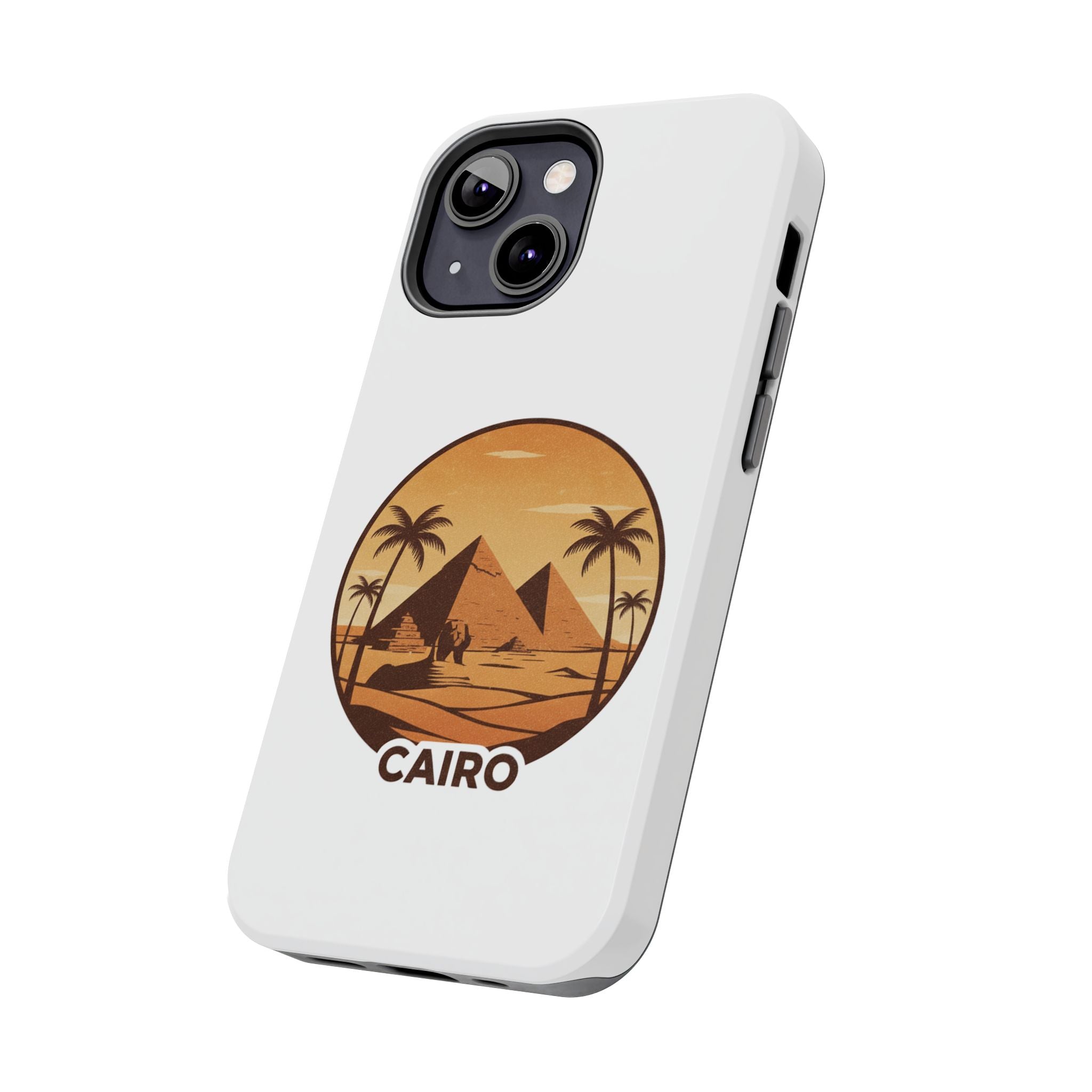 Cairo Pyramids Tough Phone Case — Vintage Egypt Travel iPhone/Android Protective Cover
